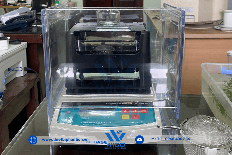 Bàn giao Cân tỷ trọng BK-DME300S tại Thanh Hóa