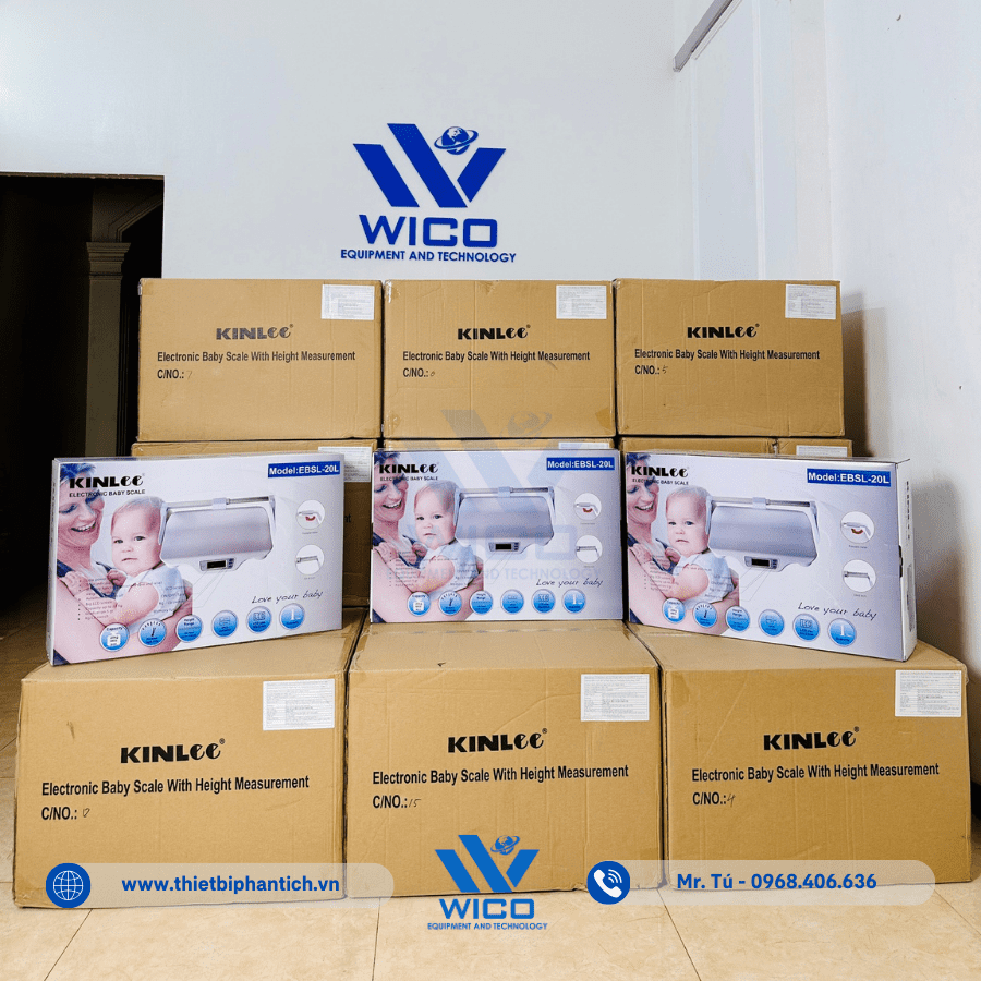 Lô hàng Cân trẻ em EBSL-20L cập bến Wico để kịp thời trả hàng cho khách