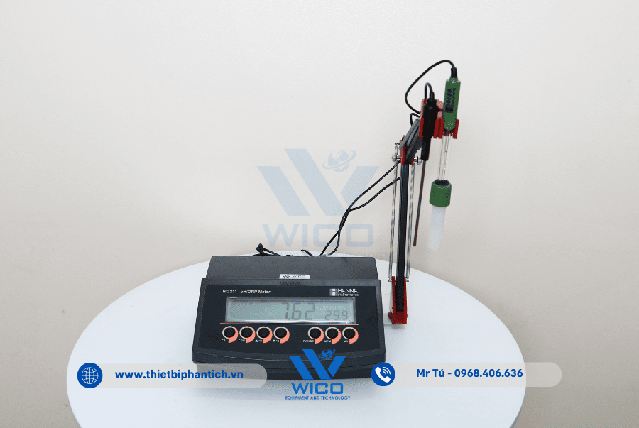 Máy Đo pH/ORP/Nhiệt Độ Để Bàn Hanna HI2211-02 | Độ Phân Giải 0.01