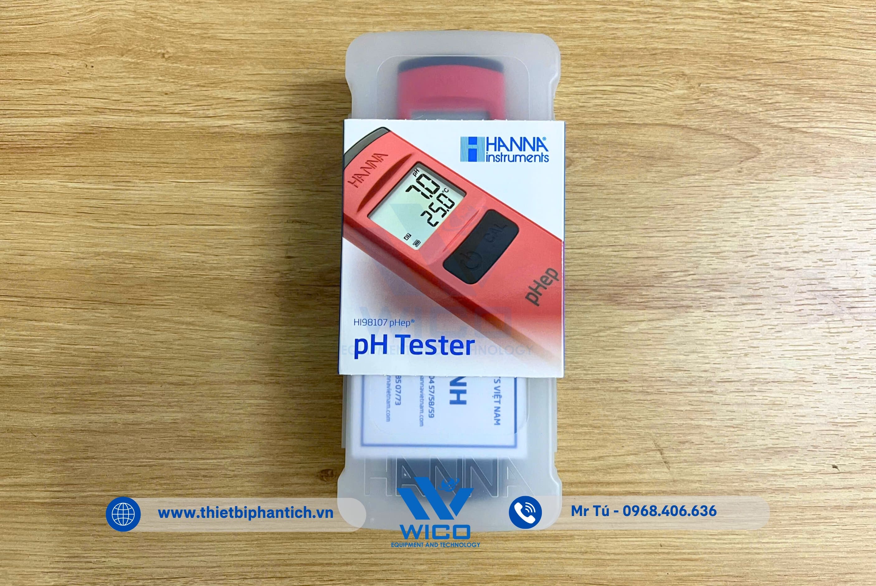 Bút Đo pH/Nhiệt Độ Với Độ Phân Giải 0.1pH HI98107