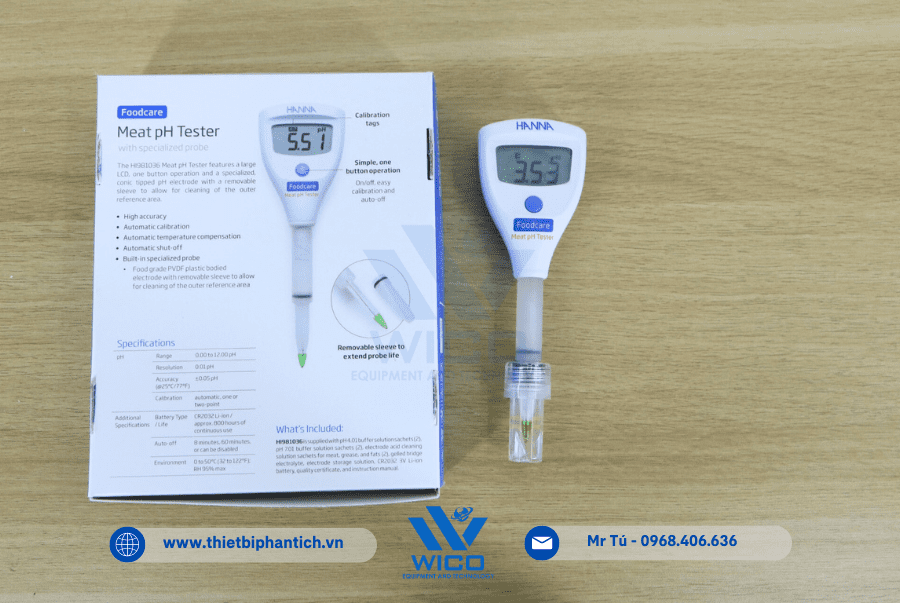 Bút Đo pH Trực Tiếp Trong Thịt Và Nước HI981036 được thiết kế nhỏ gọn