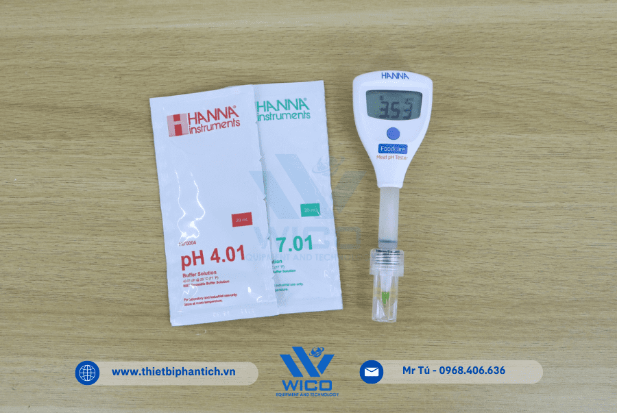 Bút Đo pH Trực Tiếp Trong Thịt Và Nước HI981036 hoạt động đơn giản chỉ với 1 nút bấm