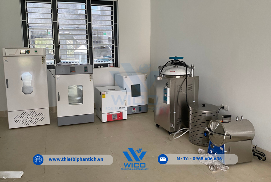 Cung cấp Nồi hấp tiệt trùng LS-100HD kèm các thiết bị thí nghiệm cho anh Dũng - Yên Bái