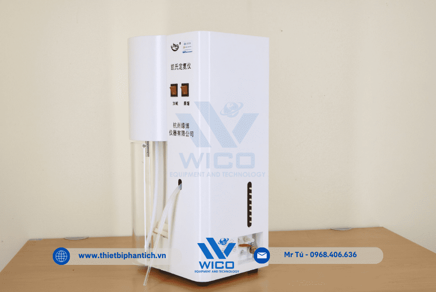 Máy cất đạm sử dụng phương pháp Kjeldahl