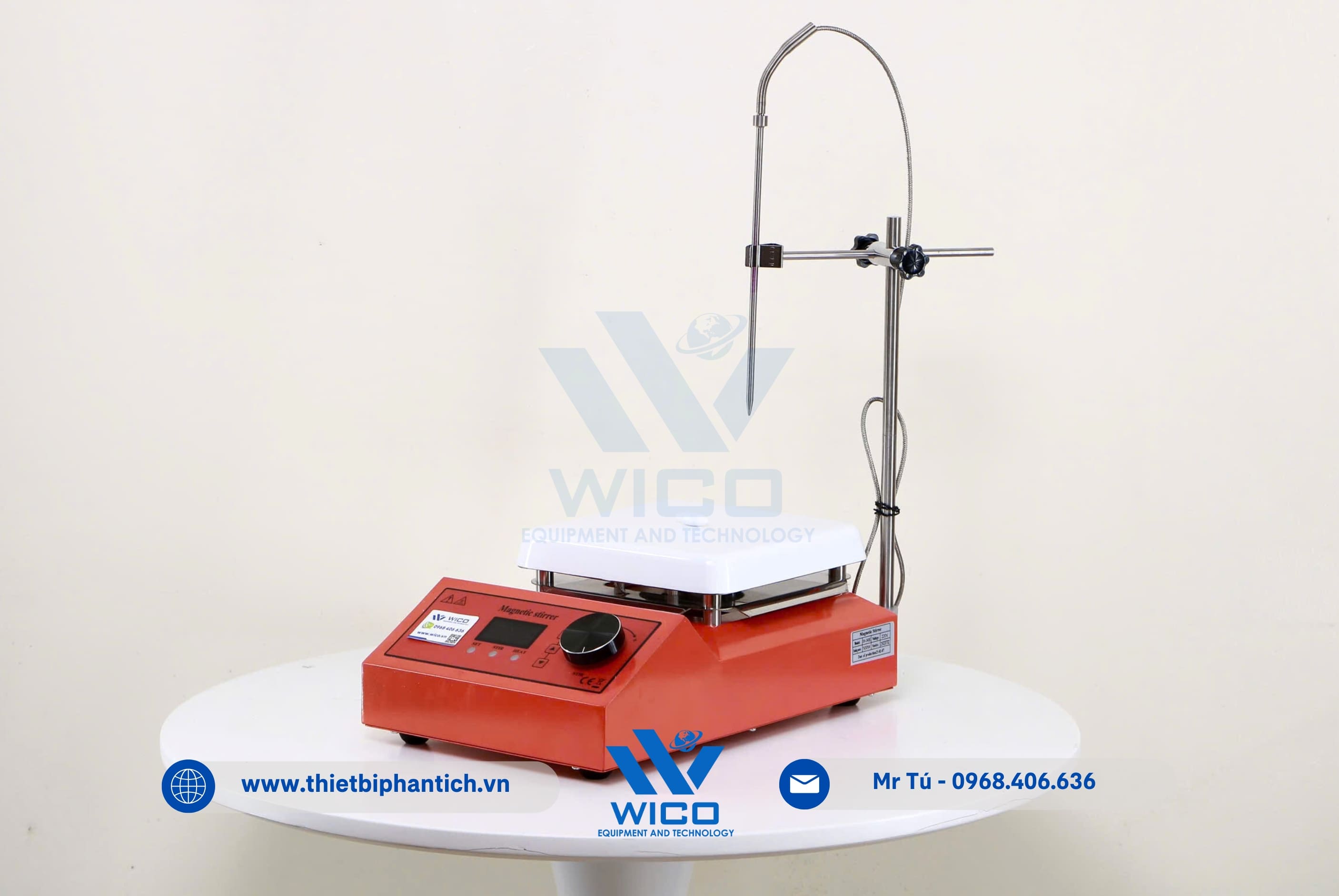 Máy Khuấy Từ Gia Nhiệt Xingchen SH-3ABE | Cảm Biến Nhiệt Độ PT100