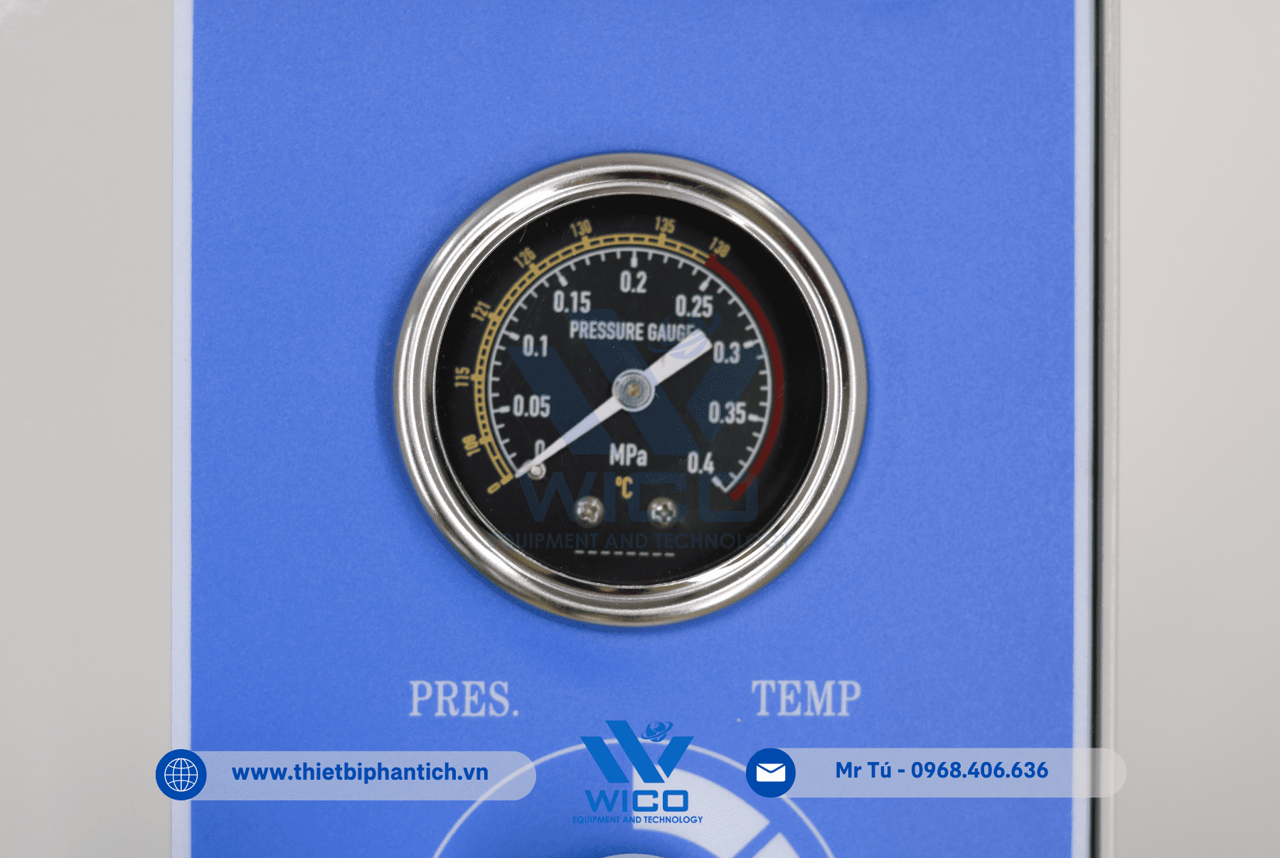 Đồng hồ áp suất Nồi hấp tiệt trùng Jibimed TM-XB-J
