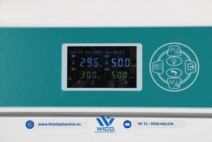 Màn hình và bộ điều khiển của Tủ vi khí hậu HSP-B Series