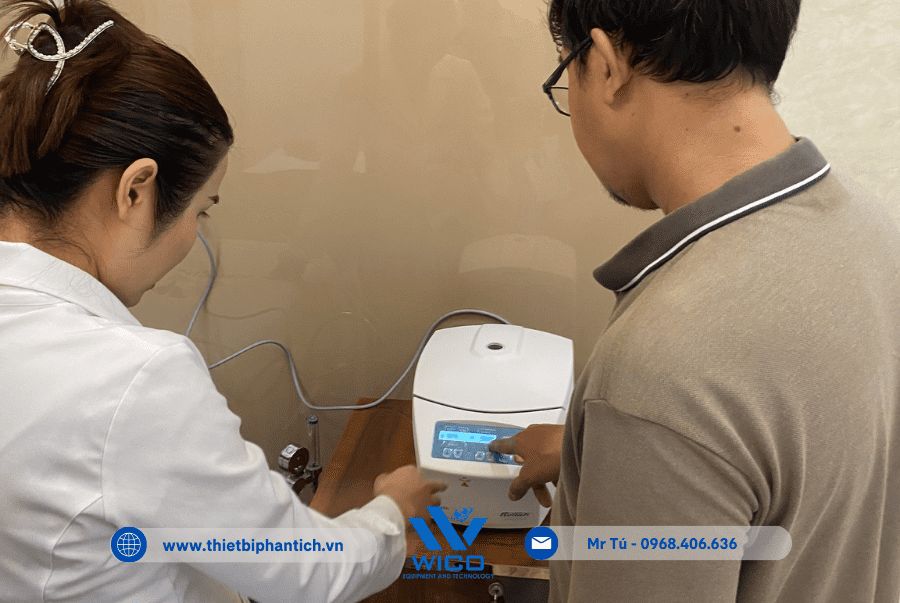 Kỹ thuật Wico hướng dẫn sử dụng Máy ly tâm EBA 200 tại bệnh viện