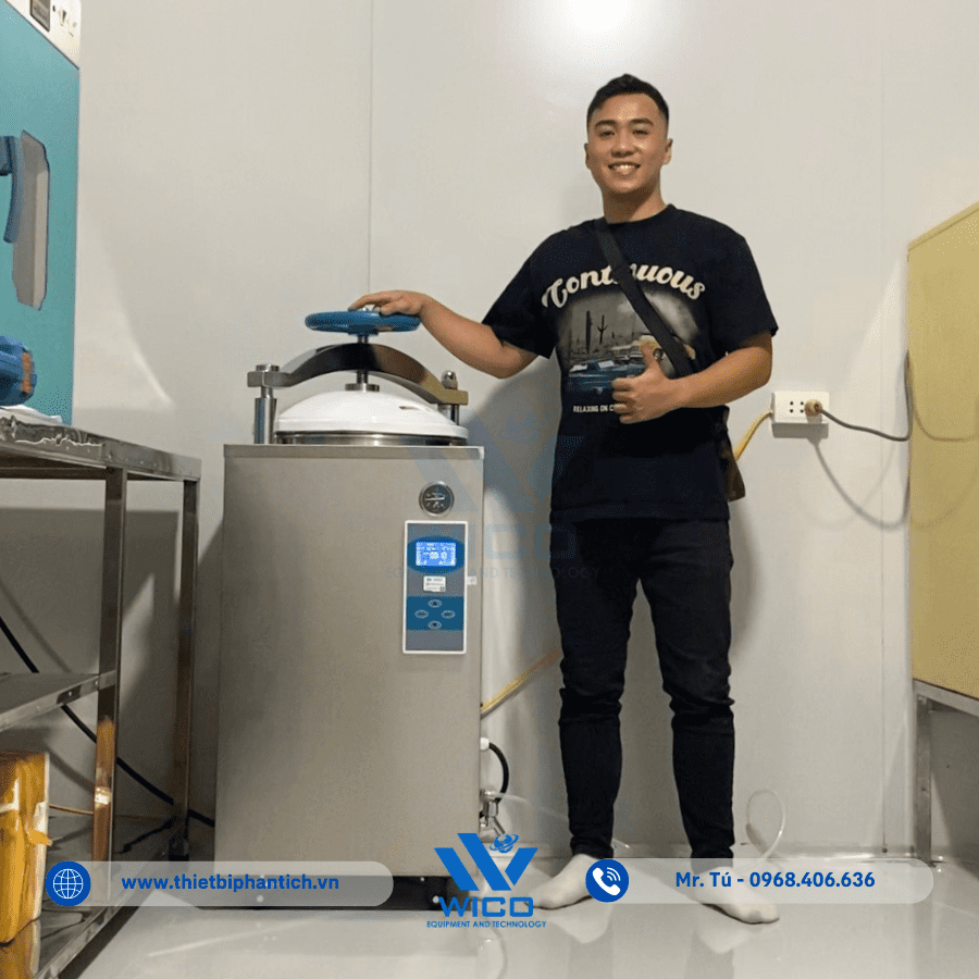Kỹ thuật Wico hướng dẫn khách hàng sử dụng Nồi hấp LS-100HD