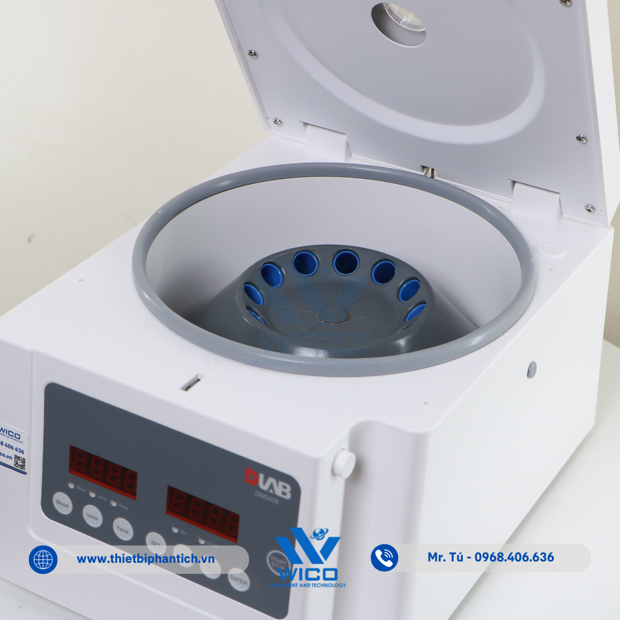 Máy Ly Tâm 12 ống 10ml 4,000 Vòng/ Phút Dlab Mỹ DM0408