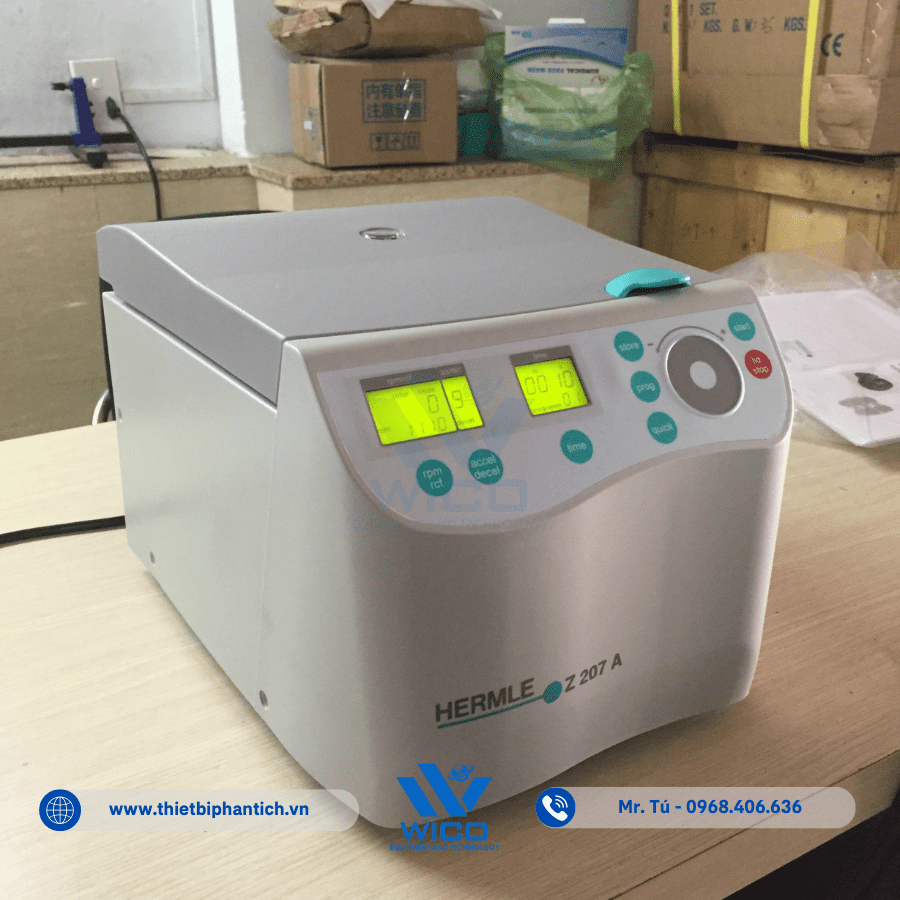 Giao Máy Ly Tâm Đức Hermle Z207A cho anh Hùng ở Đồng Tháp