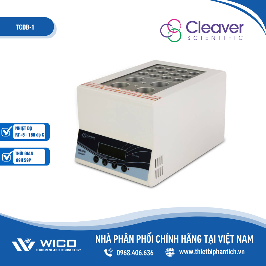 Bể ổn nhiệt khô Cleaver Scientific TCDB-1 | 150 độ C