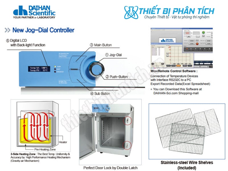 Tính Năng Tủ Sấy Đối Lưu Tự Nhiên Daihan Hàn Quốc ON Series 