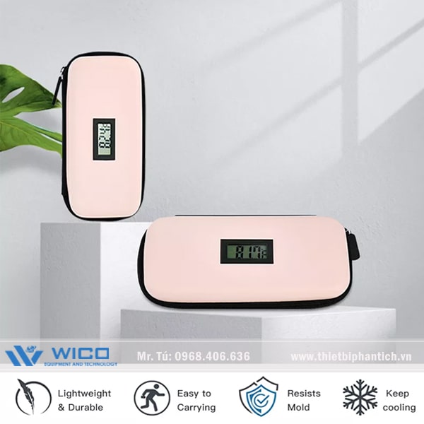 Màn hình hiển thị nhiệt độ của túi bảo quản insulin BD-2112TD