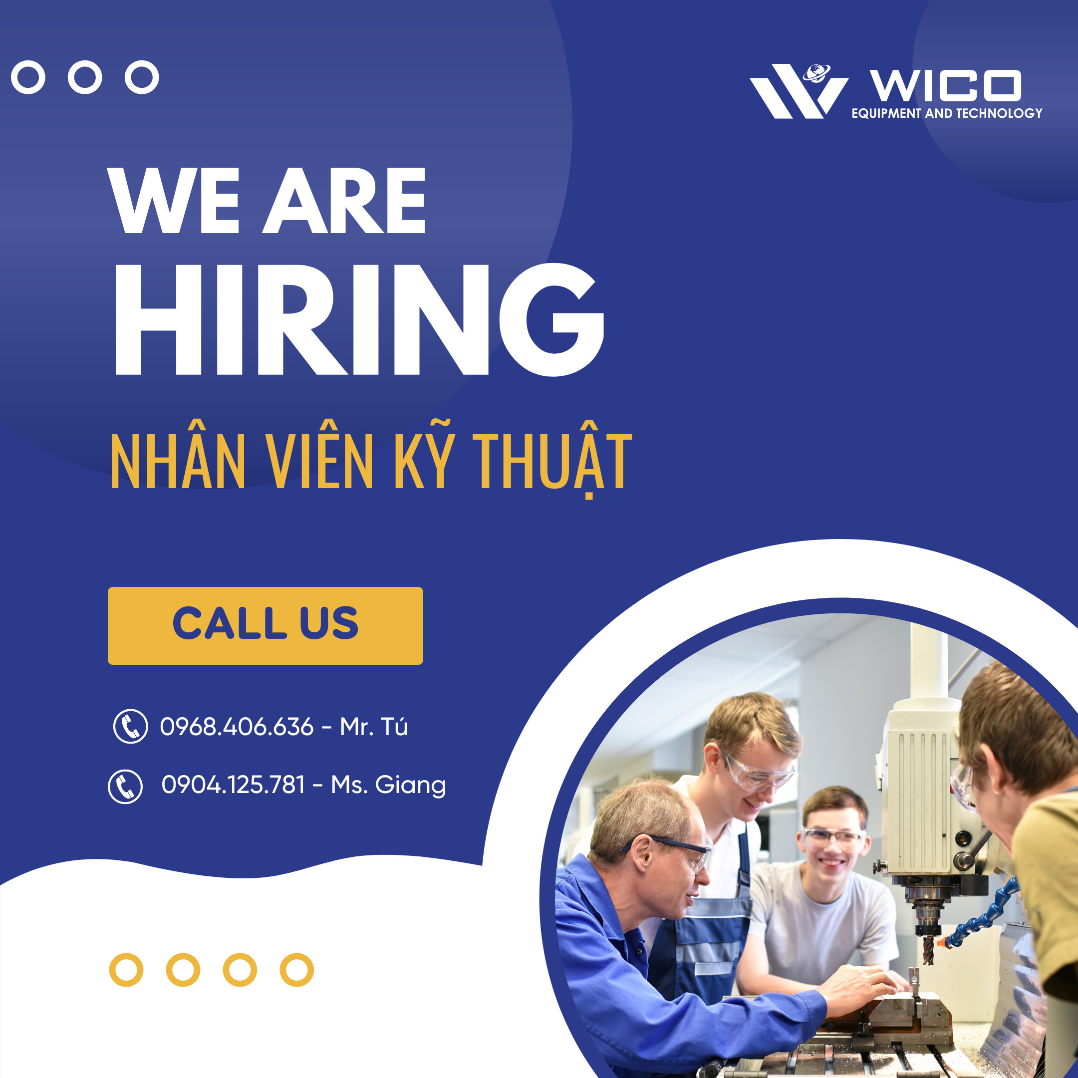 Wico tuỷen dụng nhân viên kỹ thuật 06-2022