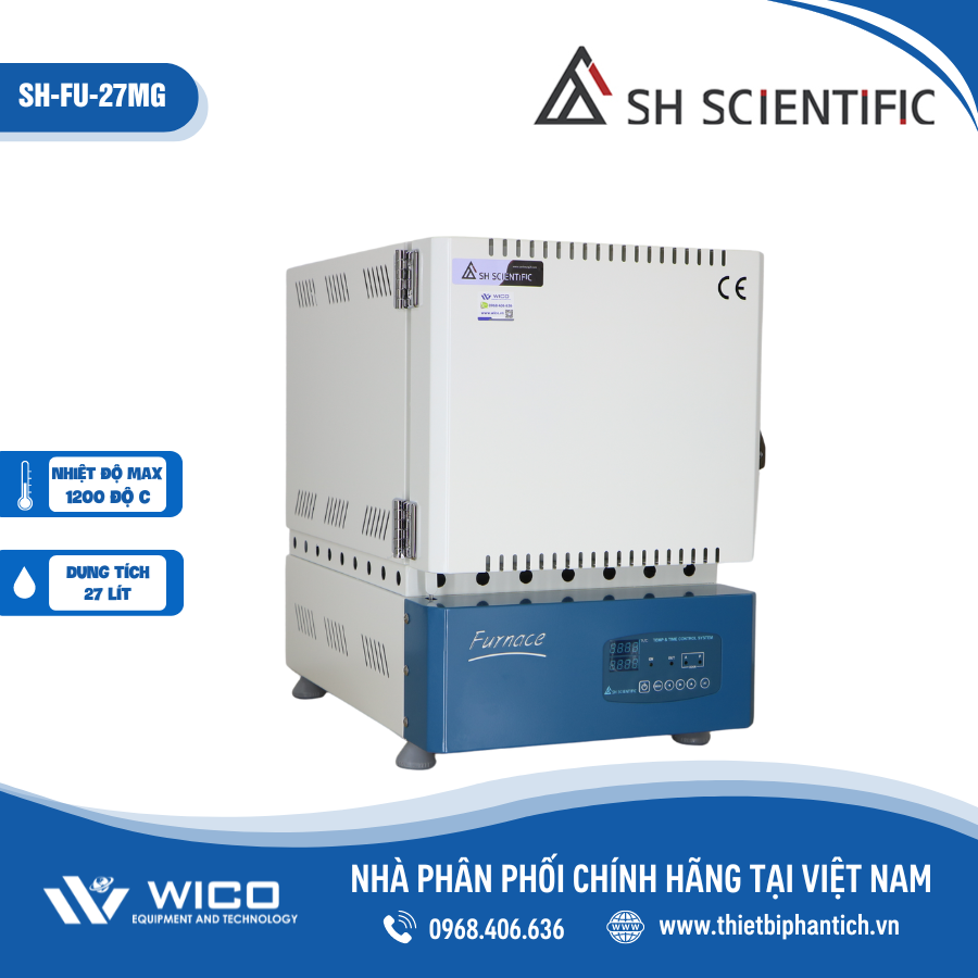 Lò Nung Hàn Quốc 1200 Độ C SH Scientific SH-FU-27MG