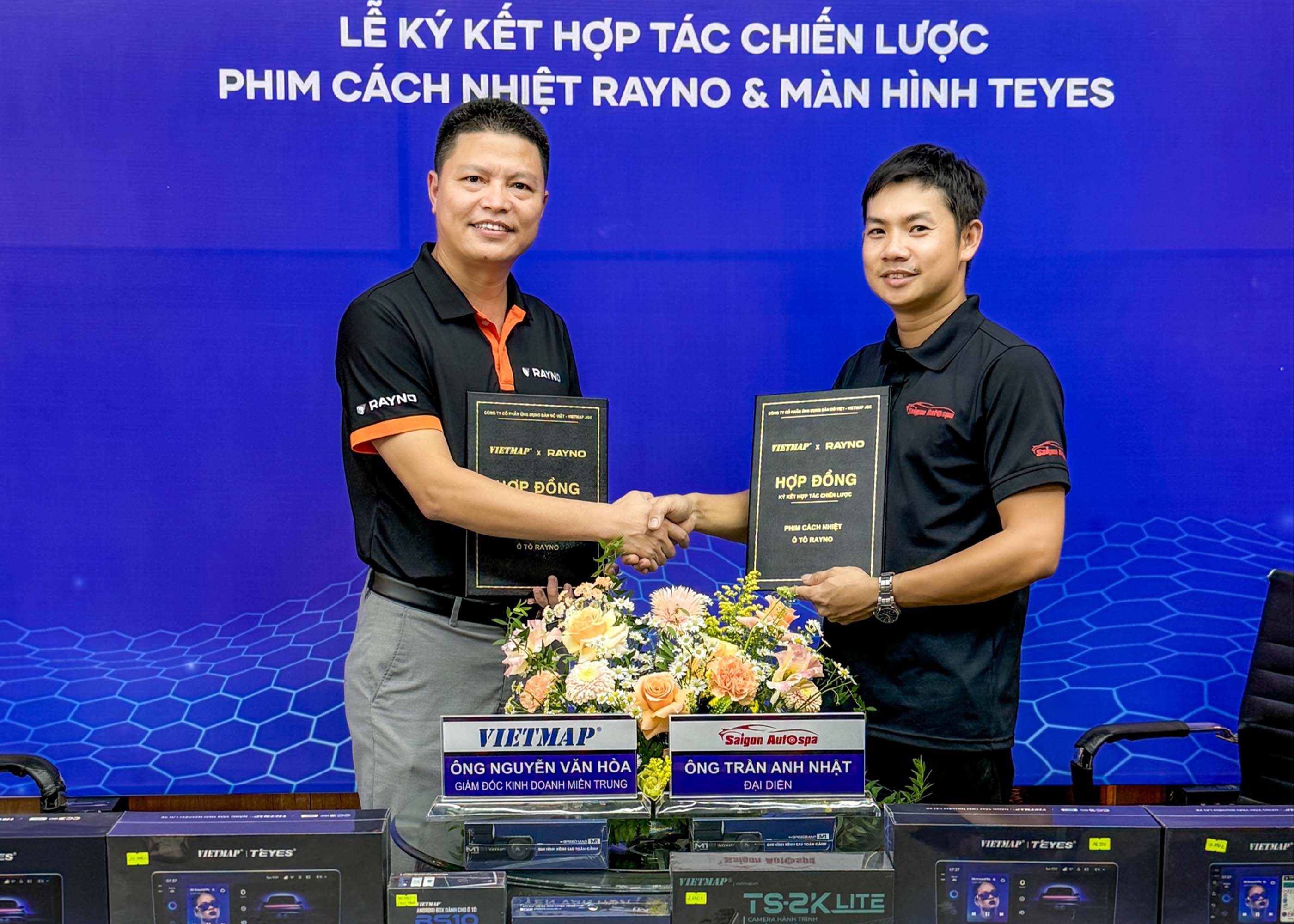 VIETMAP x Saigon Autospa: Ký Kết Hợp Tác Chiến Lược Phim Cách Nhiệt RAYNO Và Màn Hình Ô Tô TEYES