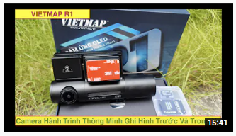 Vietmap R1| Camera hành trình thông minh ghi hình trước và trong xe ô tô