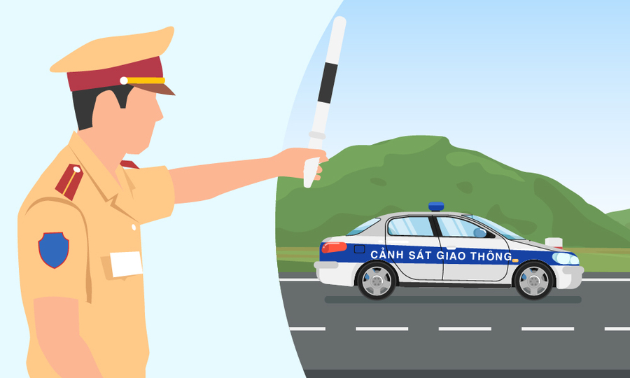 Quy định về hiệu lệnh dừng xe của cảnh sát giao thông mới nhất