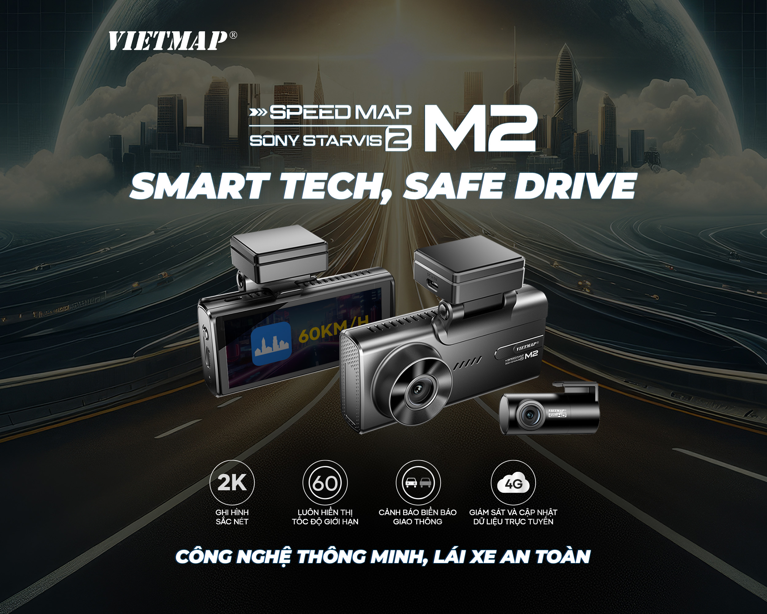 Bứt phá giới hạn cùng camera hành trình SpeedMap M2: “Công nghệ thông minh, lái xe an toàn