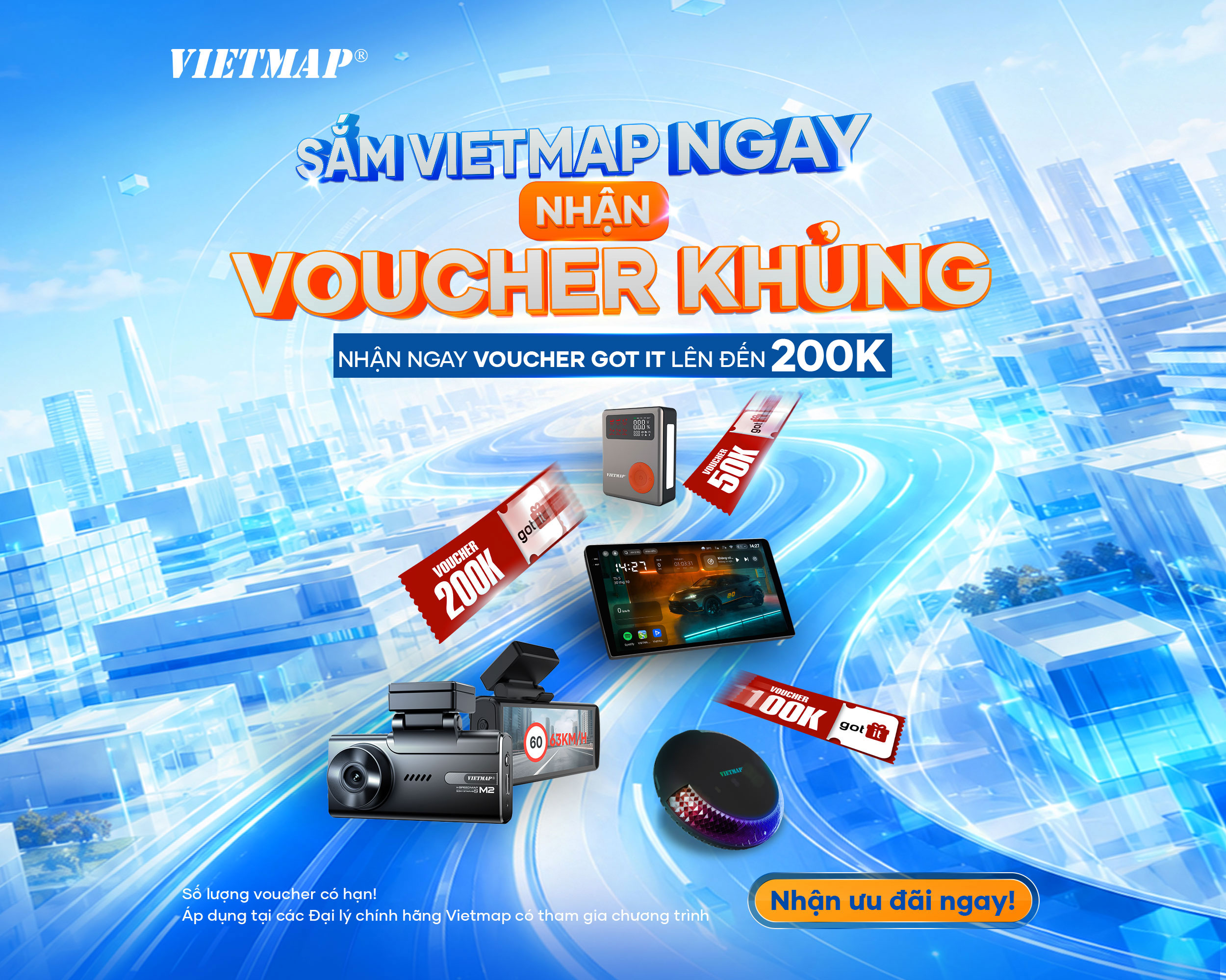 SẮM VIETMAP NGAY – NHẬN VOUCHER KHỦNG CÙNG HỆ THỐNG ĐẠI LÝ CHÍNH HÃNG