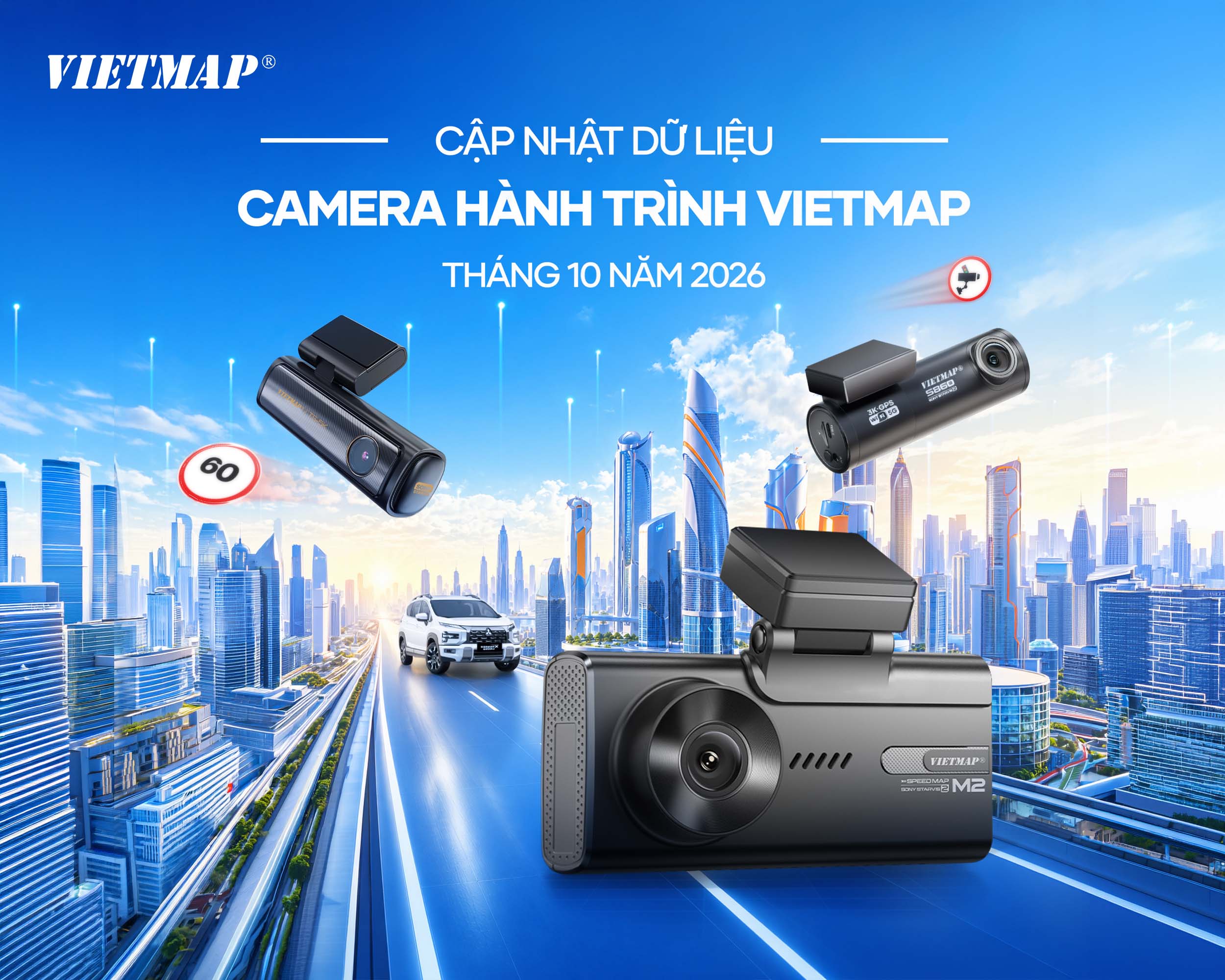 VIETMAP CẬP NHẬT DỮ LIỆU CAMERA HÀNH TRÌNH THÁNG 10 - 2026