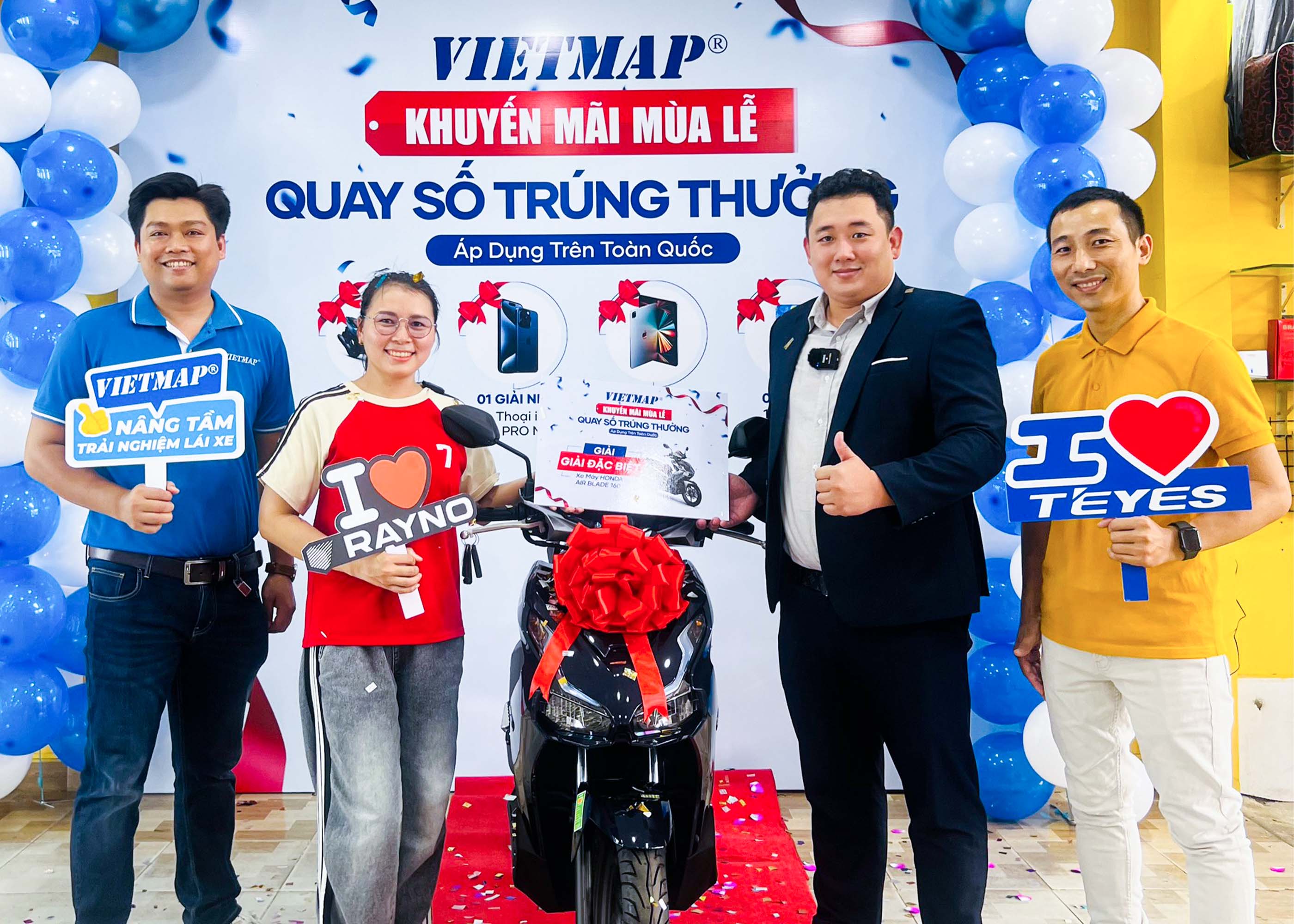 VIETMAP TRAO GIẢI CHƯƠNG TRÌNH “KHUYẾN MÃI MÙA LỄ - QUAY SỐ TRÚNG THƯỞNG”