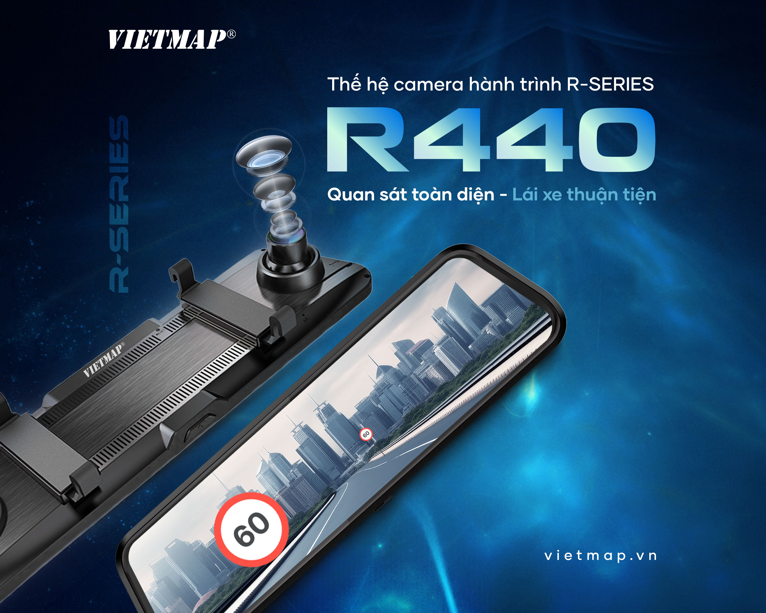 R-Series – Thế hệ camera hành trình gương