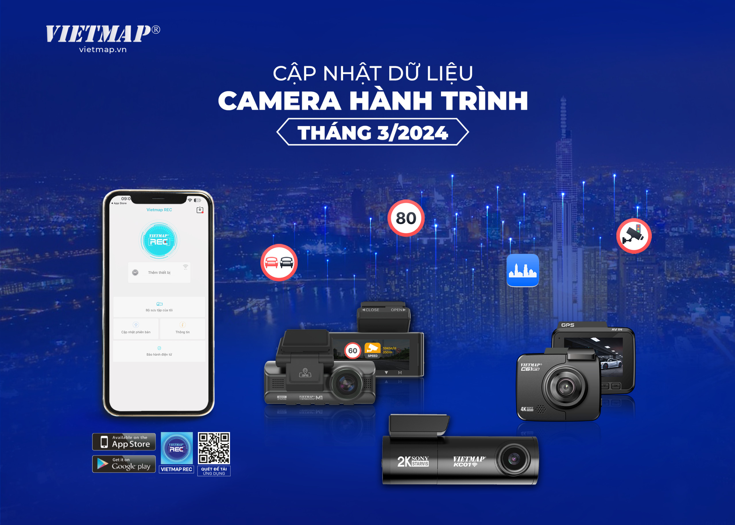 VIETMAP CẬP NHẬT DỮ LIỆU CAMERA HÀNH TRÌNH THÁNG 03 – 2024