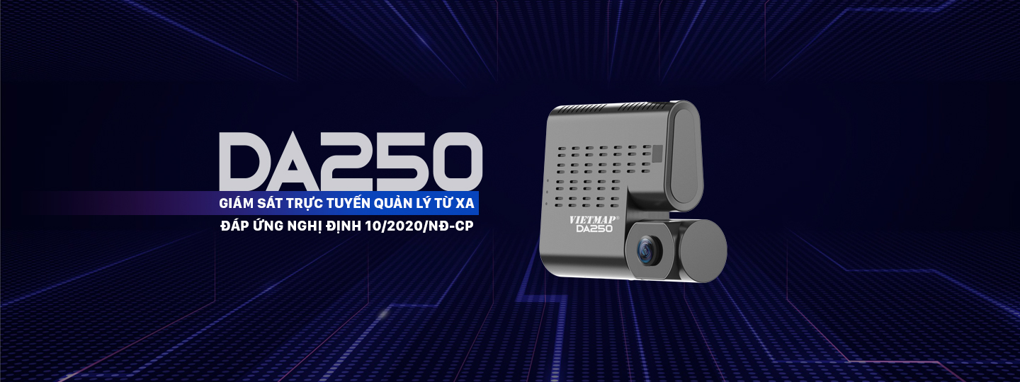 VIETMAP DA250 Camera Hành Trình Giám Sát Trực Tuyến NĐ 10