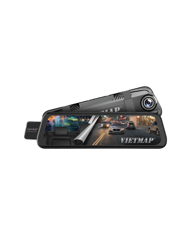 THIẾT KẾ HIỆN ĐẠI CỦA CAMERA HÀNH TRÌNH GƯƠNG VIETMAP R440 MÀN HÌNH 9.66 INCH