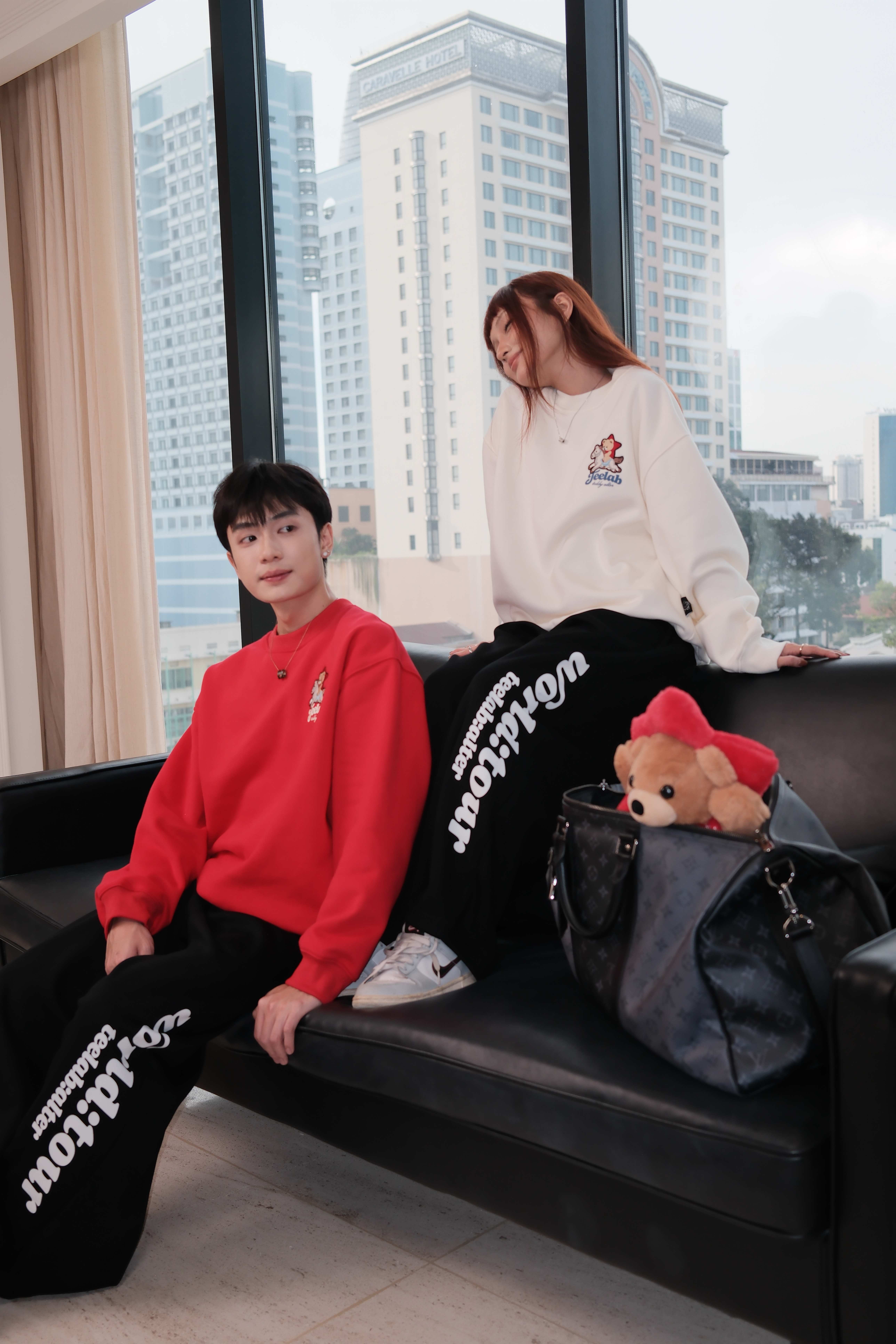 [Tặng Gấu] [Tặng Túi] Áo Sweater Teelab Alter Oversize Nỉ Bông Thêu Teddy TET EDITION Unisex HD137