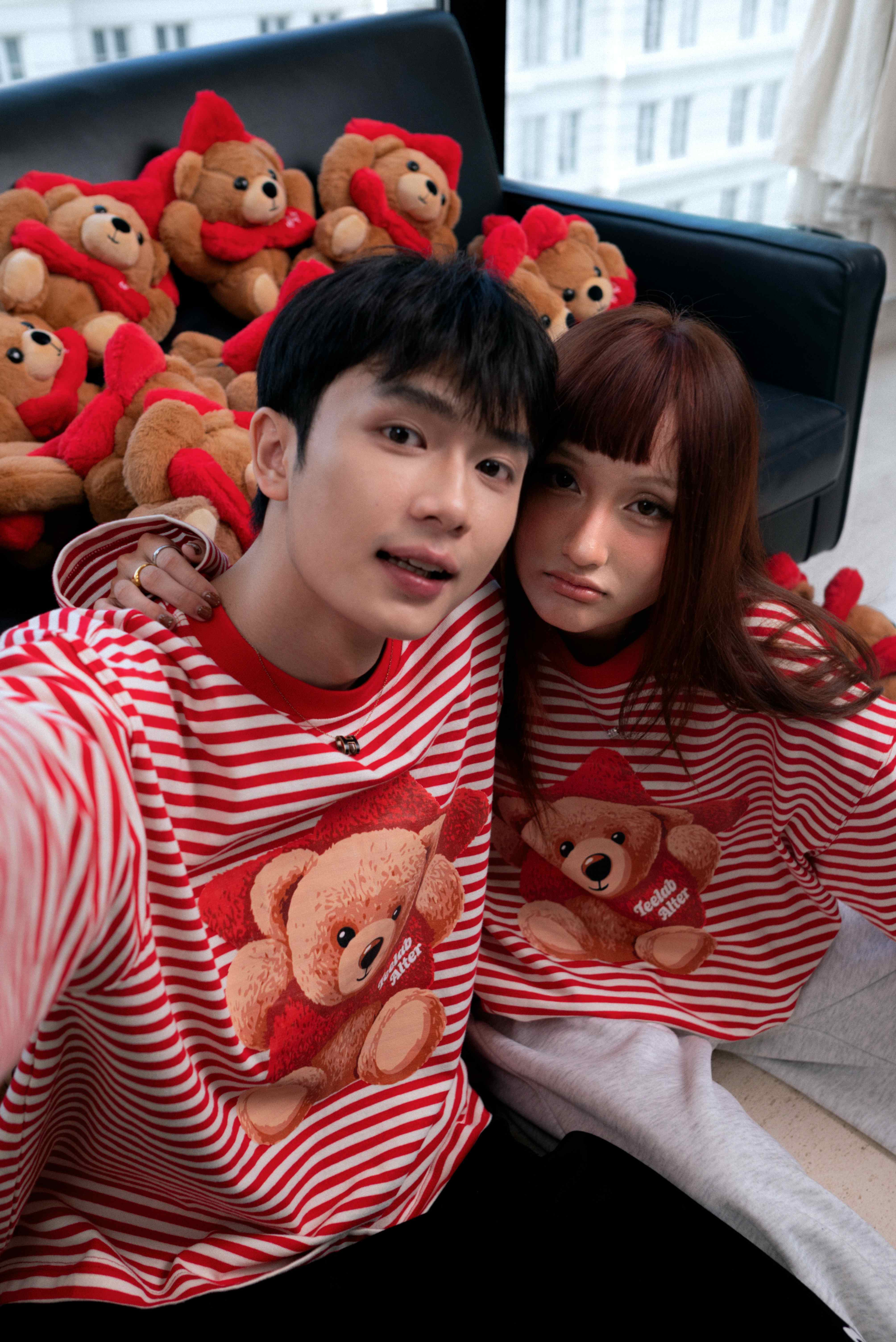 [Tặng Gấu] [Tặng Túi] Áo Thun Sọc Dài Tay Teelab Alter Semi-boxy Cotton In Lụa –  Teddy Star Collection Unisex TS362