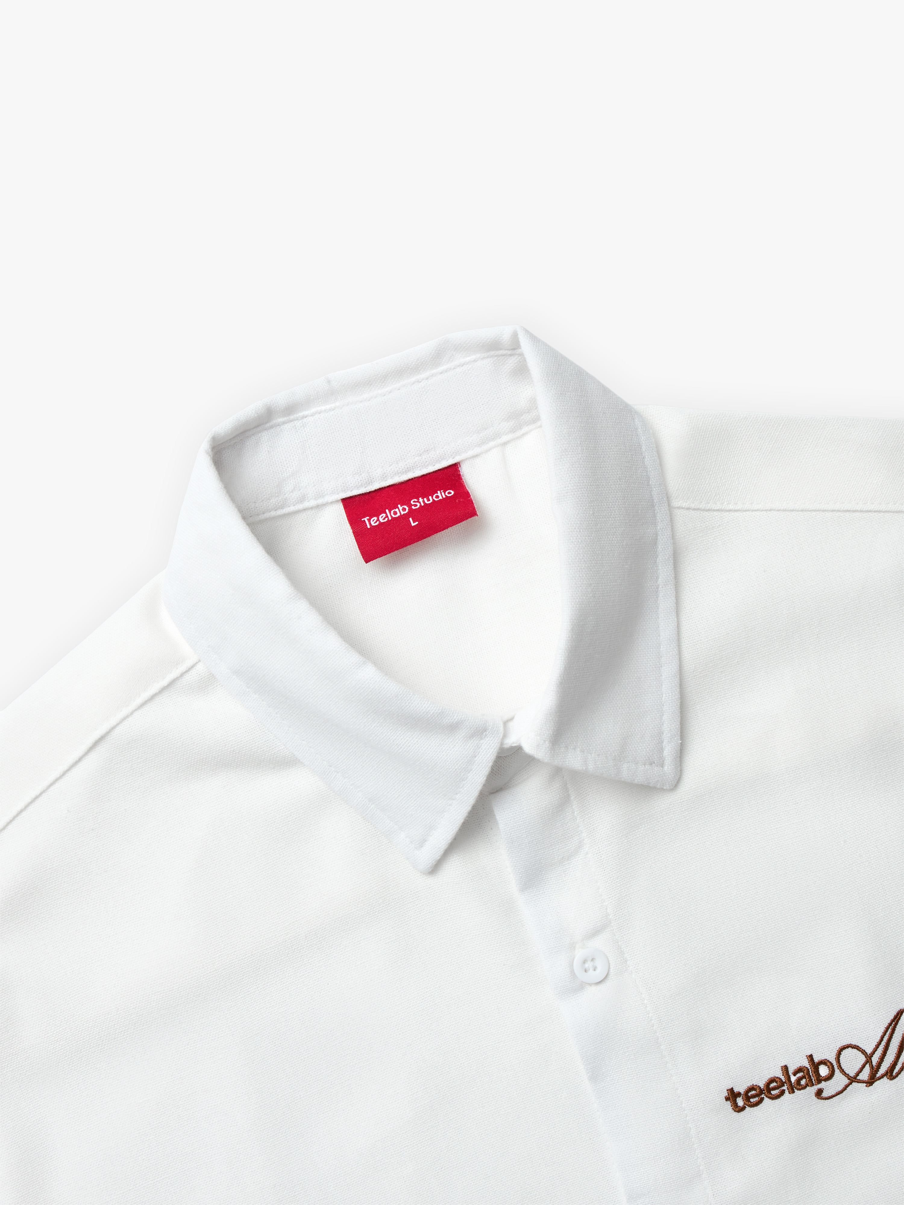 Áo Sơ Mi Cộc Tay Local Brand Unisex Teelab Linen Shirt SS084
