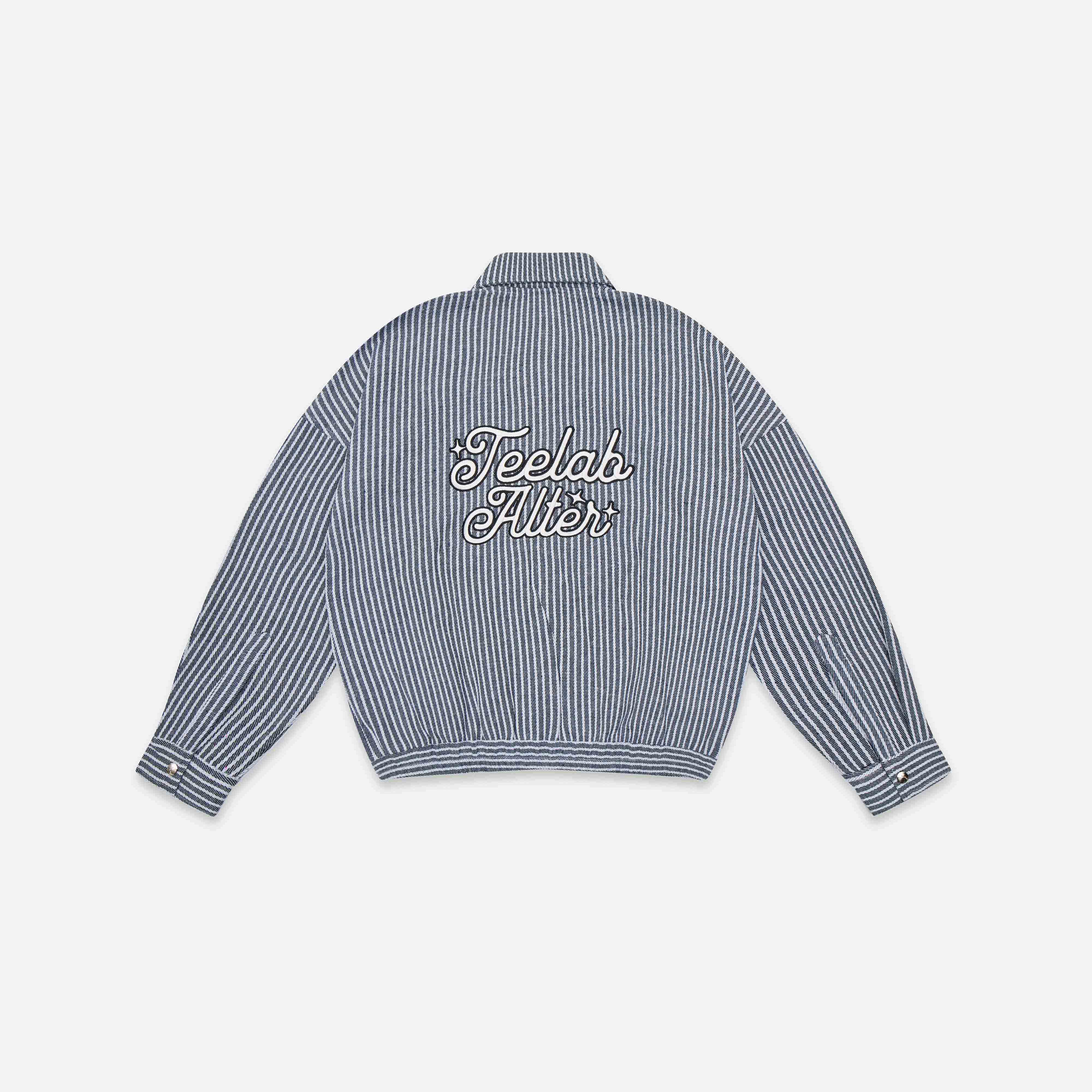 Áo khoác Local Brand Unisex Teelab Striped Boxy Jacket AK132