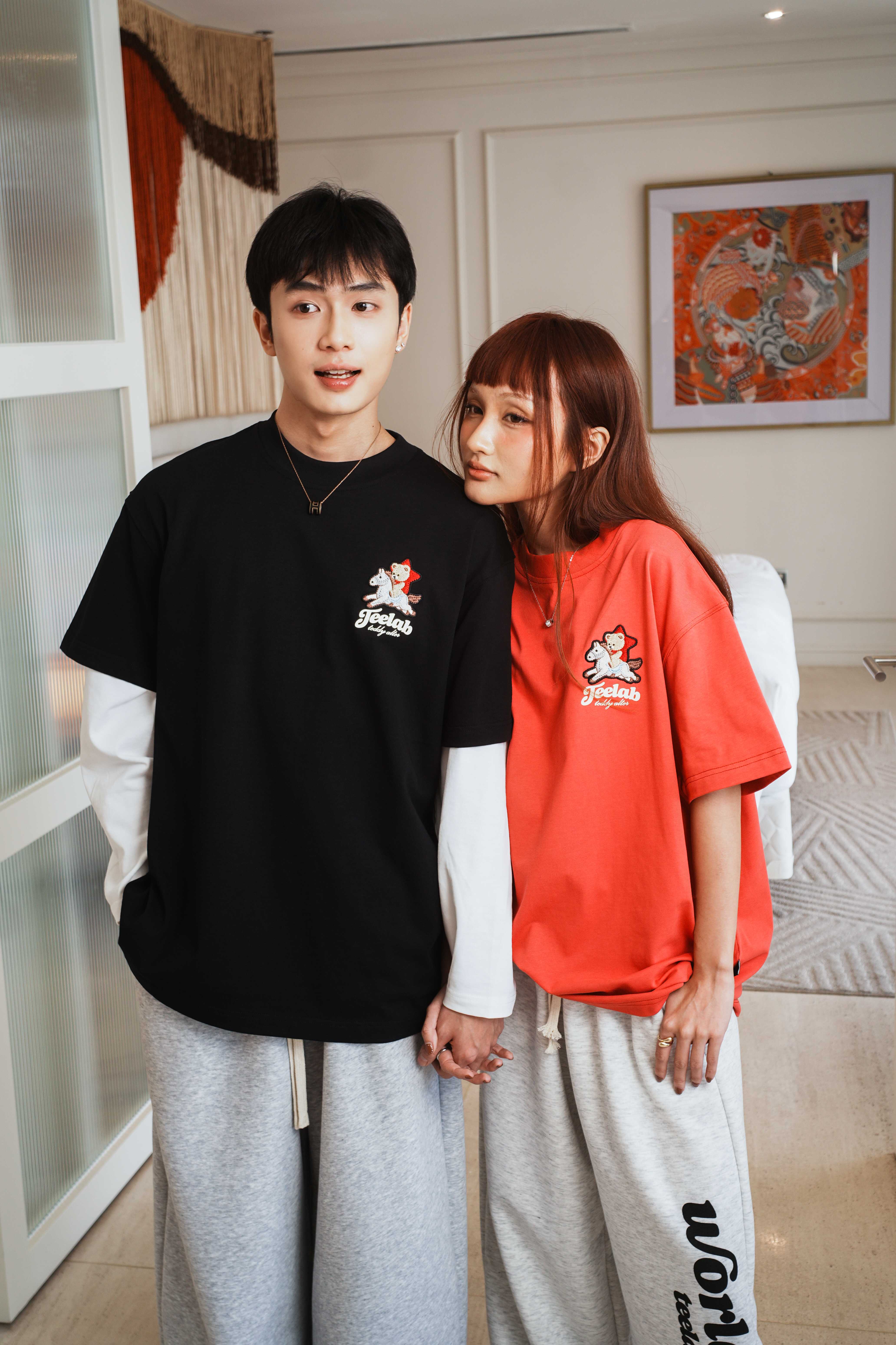 [Tặng Gấu] [Tặng Túi] Áo Thun Teelab Alter Oversize Cotton Thêu Teddy TET EDITION Unisex TS361