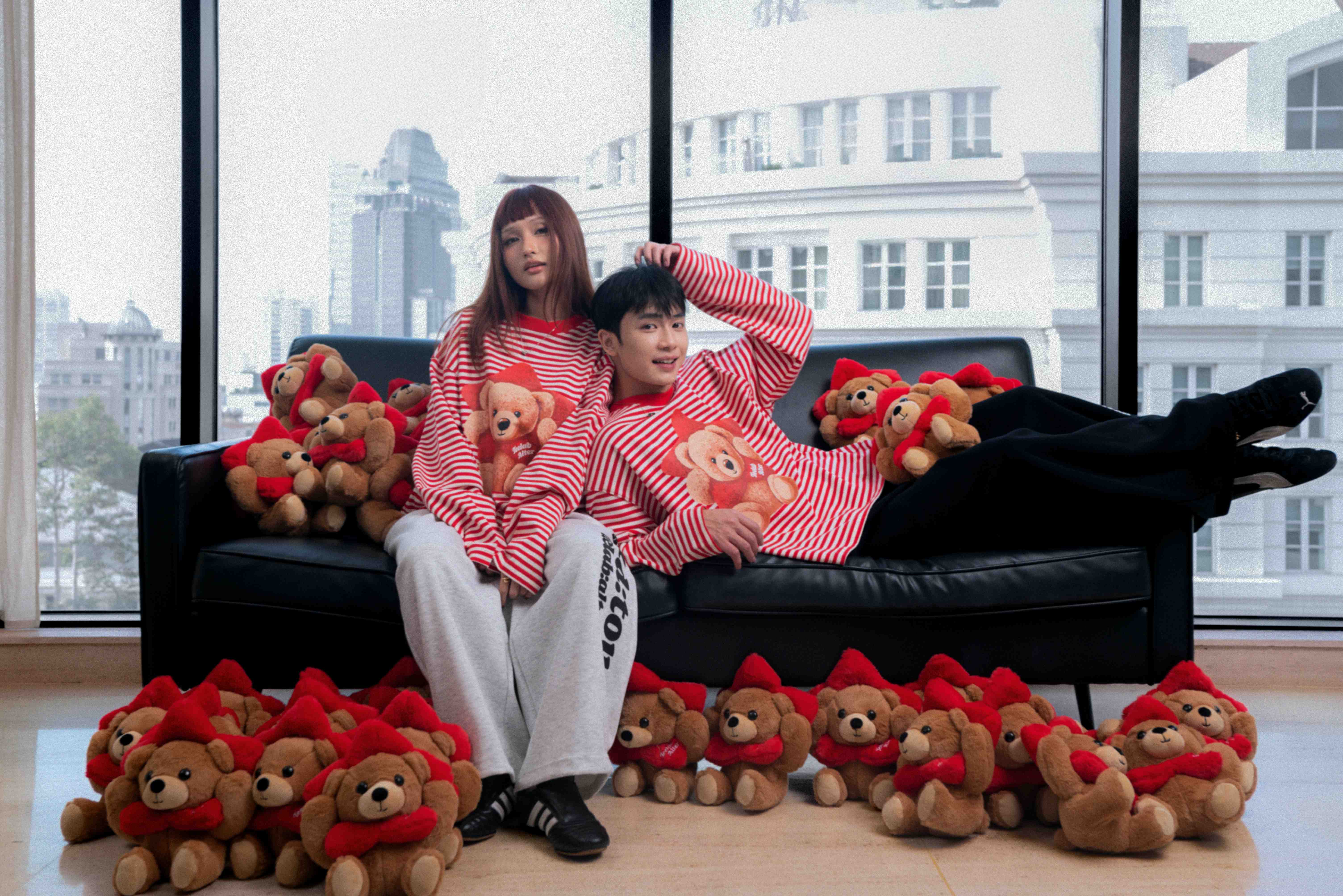 [Tặng Gấu] [Tặng Túi] Áo Thun Sọc Dài Tay Teelab Alter Semi-boxy Cotton In Lụa –  Teddy Star Collection Unisex TS362