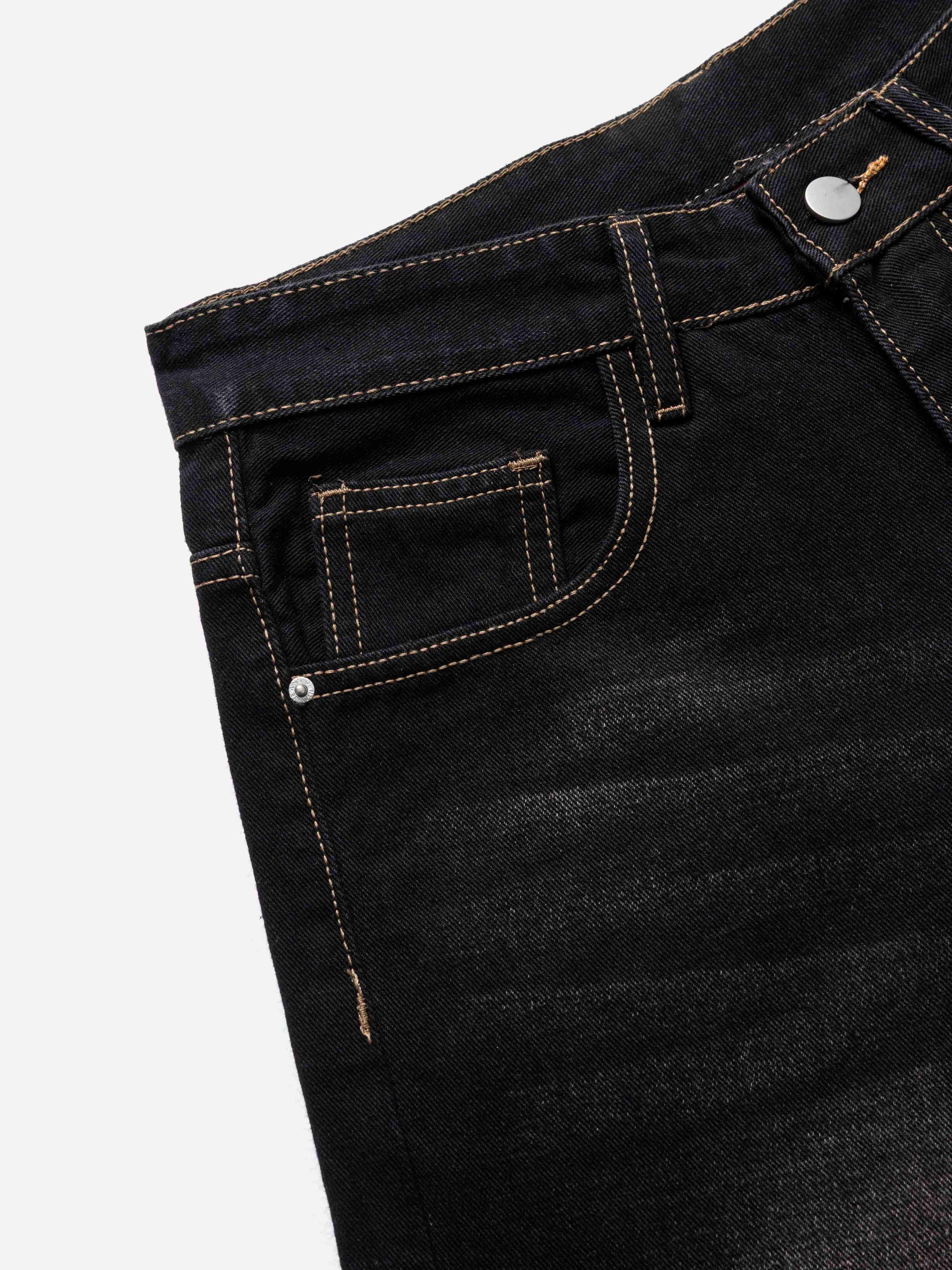 Quần Local Brand Unisex Teelab Short Jeans Wash PS117