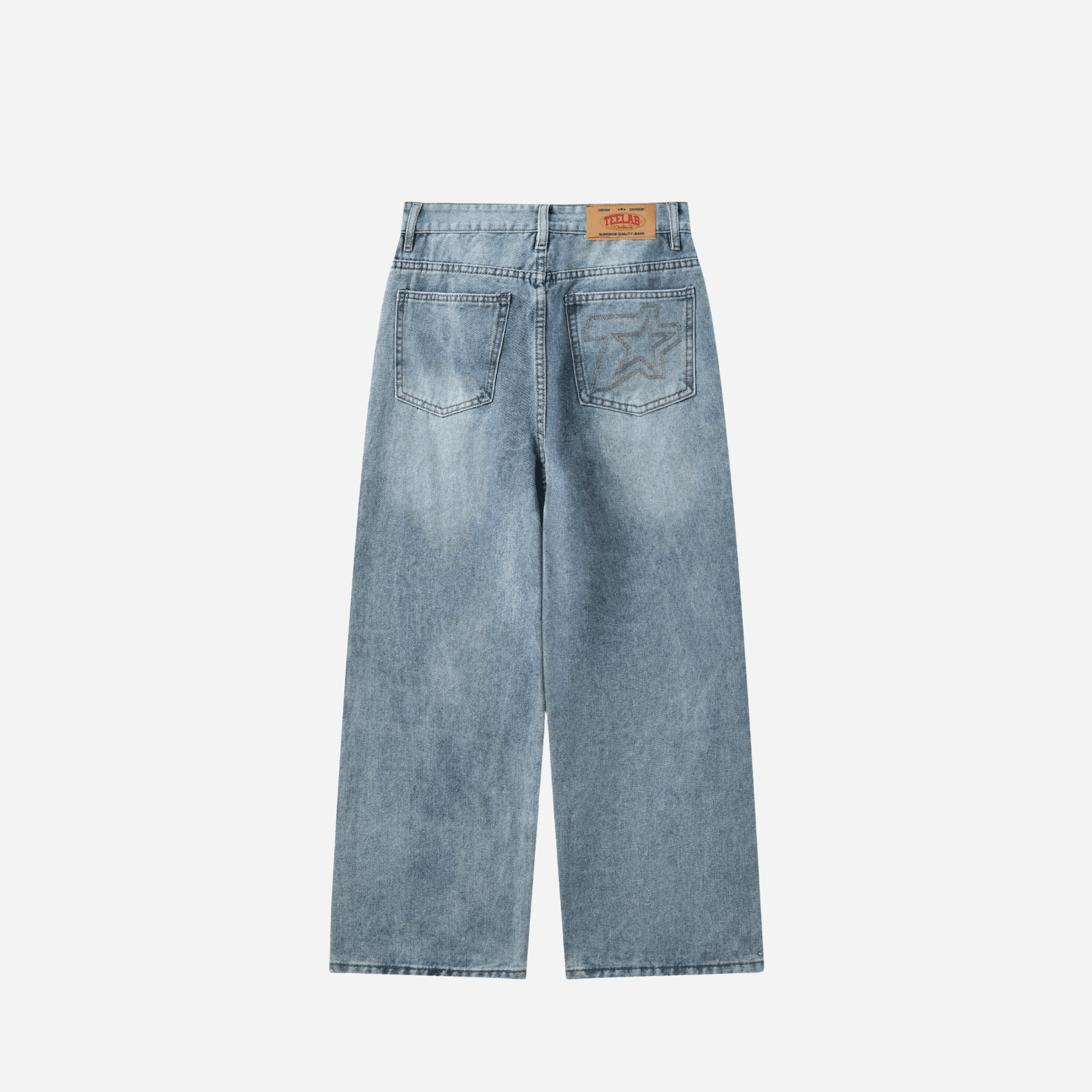 [F5 x TEELAB 5TH BIRTHDAY] Quần Dài Local Brand Unisex Teelab Jeans Ống Rộng PS116