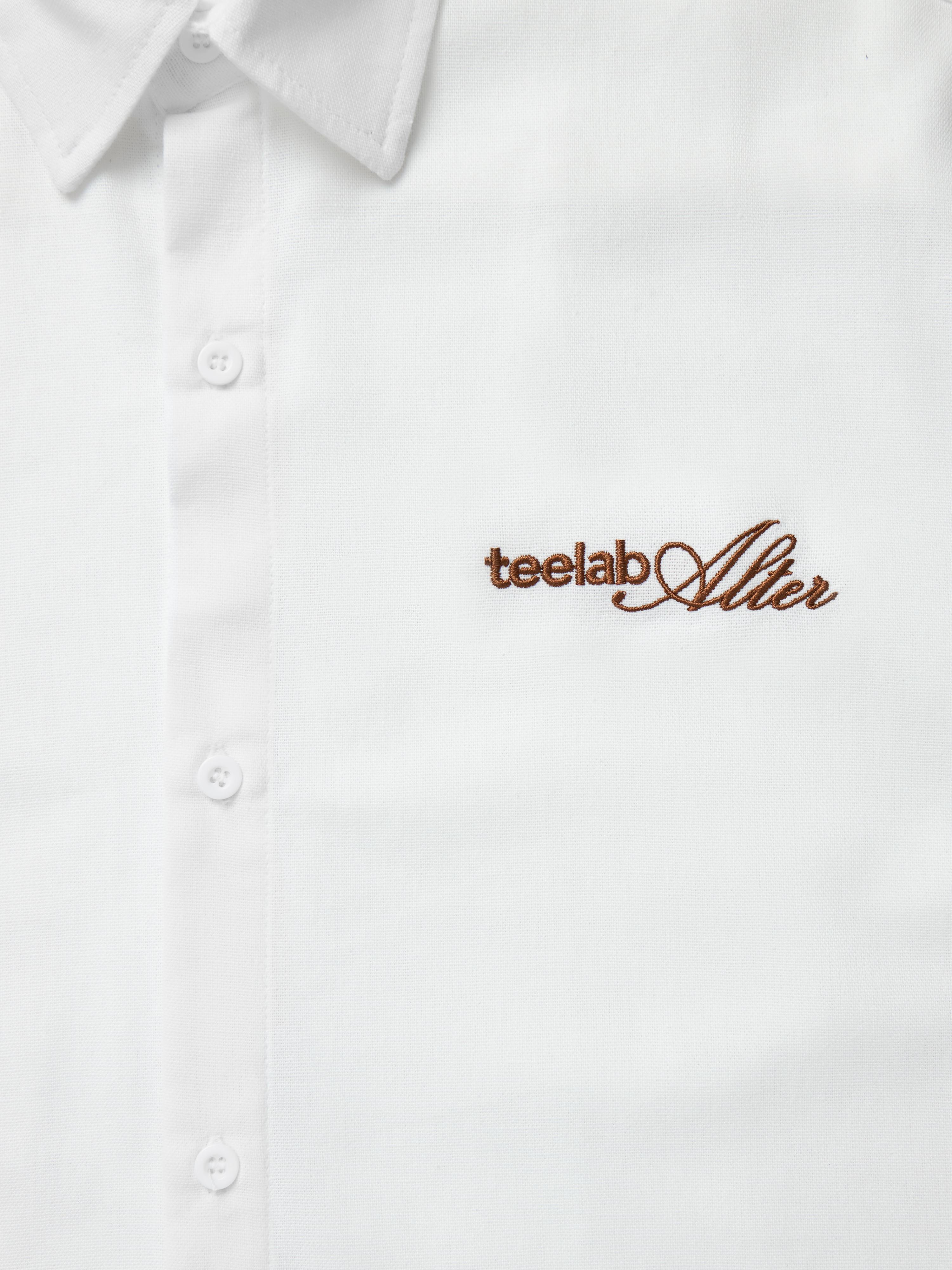 Áo Sơ Mi Cộc Tay Local Brand Unisex Teelab Linen Shirt SS084