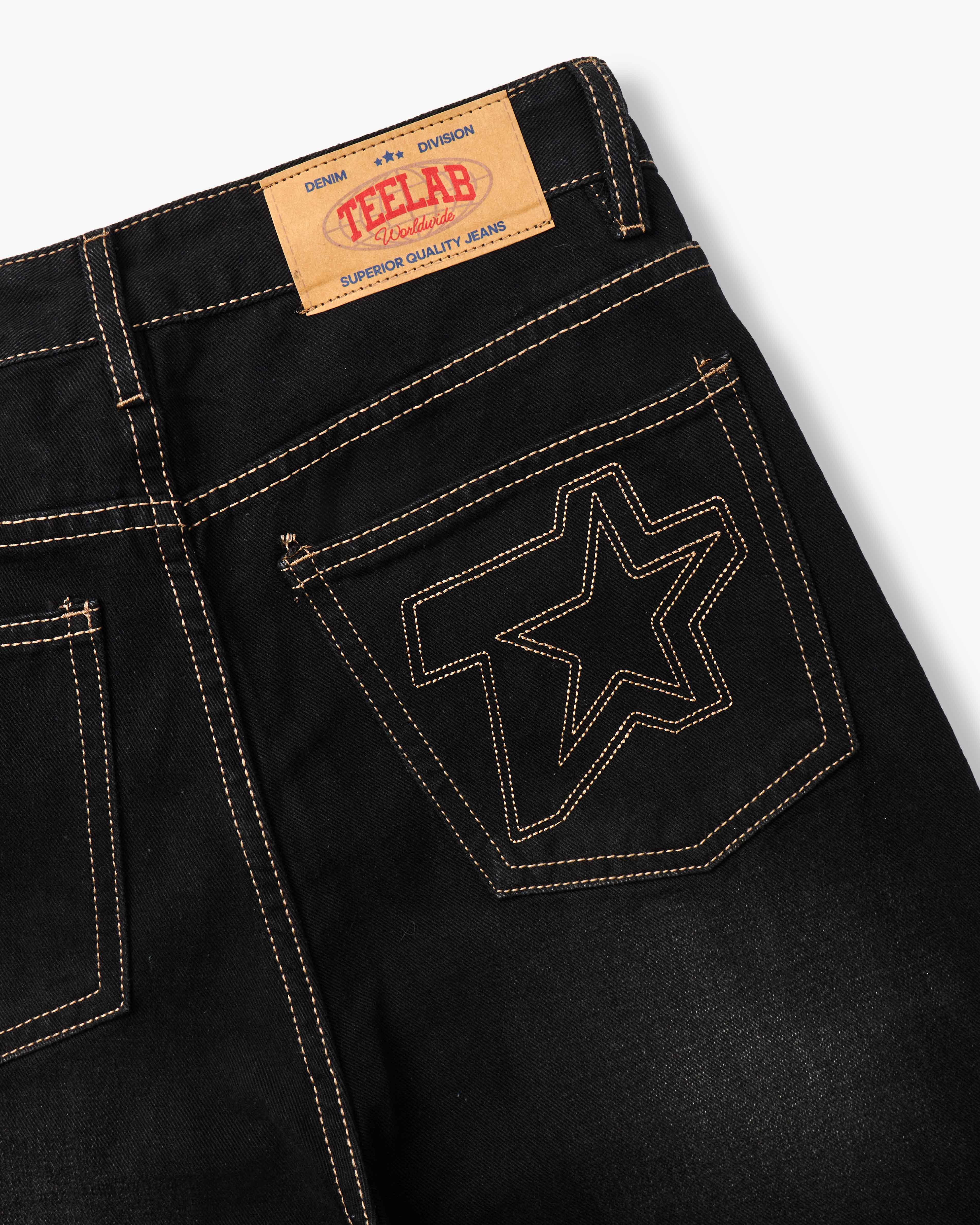 [F5 x TEELAB 5TH BIRTHDAY] Quần Dài Local Brand Unisex Teelab Jeans Ống Rộng PS116