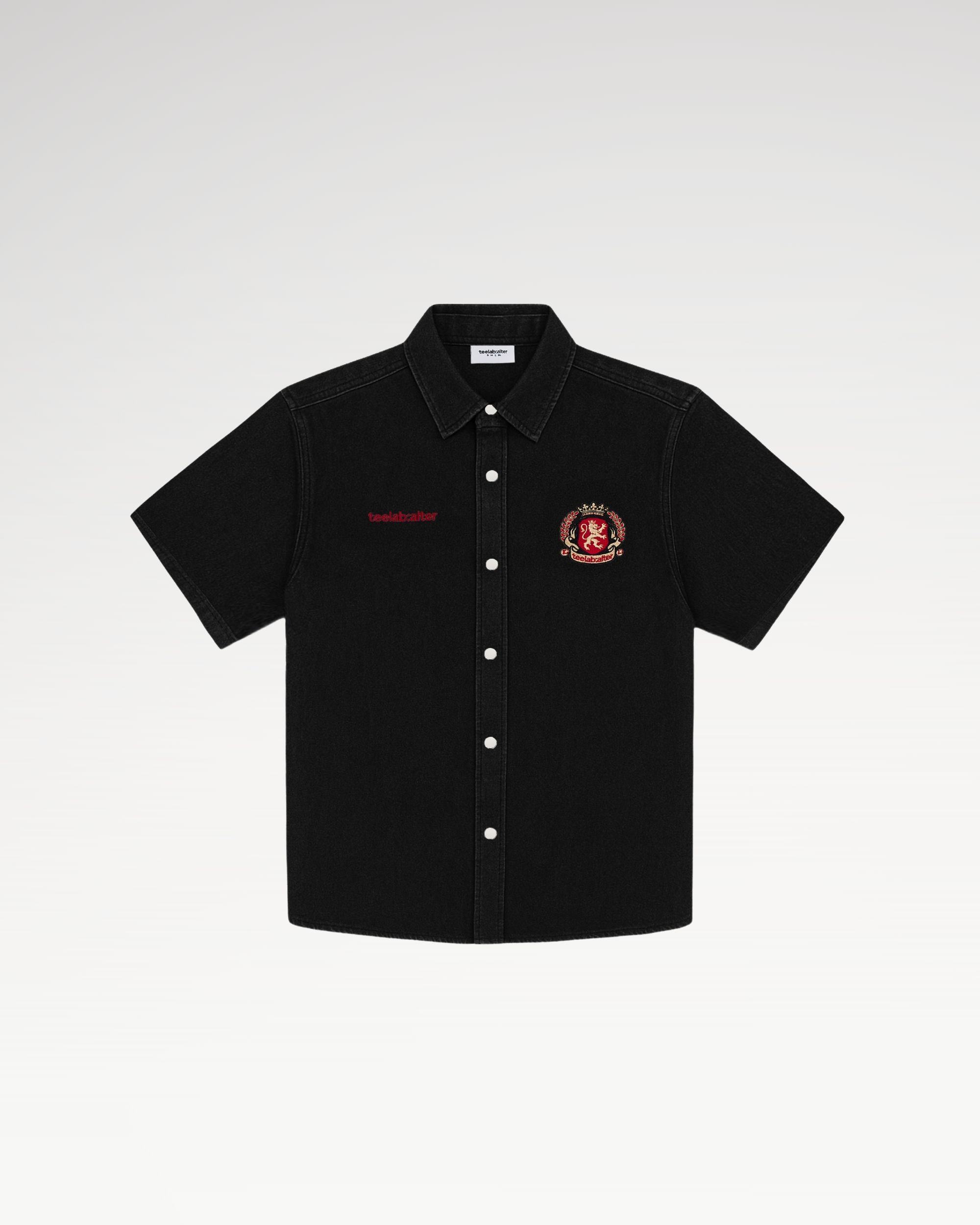 Áo Sơ Mi Denim Cộc Tay Local Brand Unisex Teelab SS085