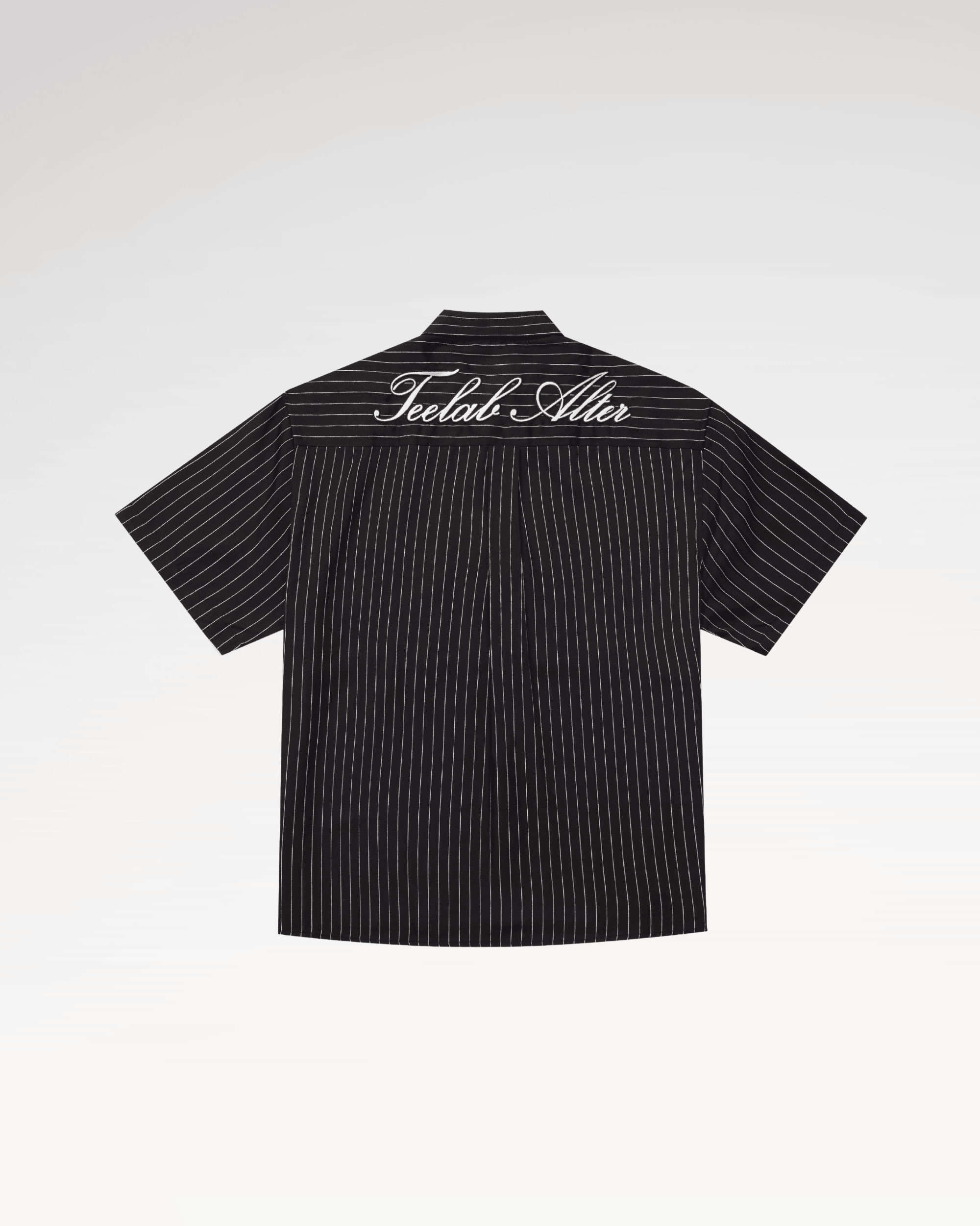 Áo Sơ Mi Cộc Tay Local Brand Unisex Teelab Striped Boxy Shirt SS083