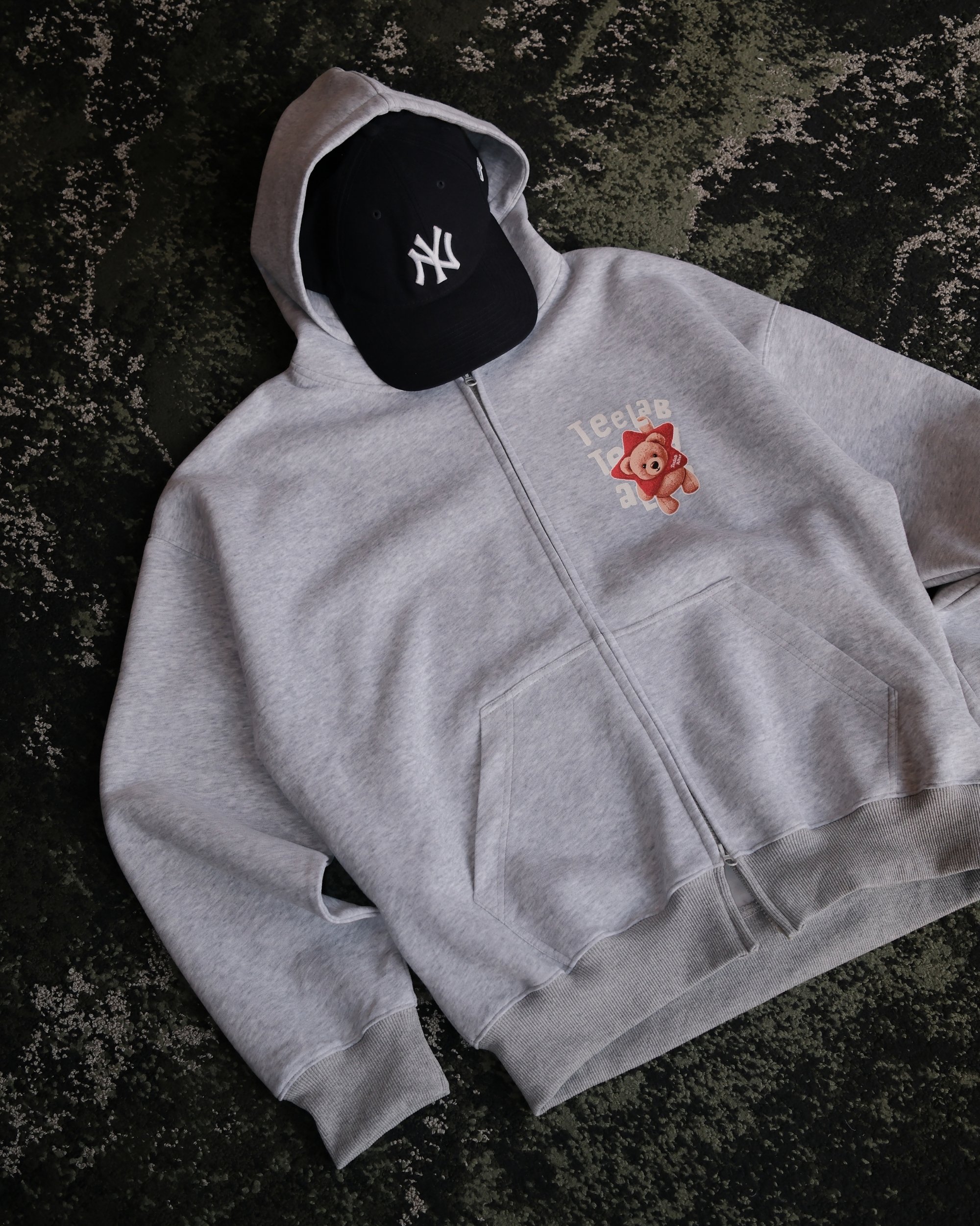 [Tặng Gấu] [Tặng Túi] Áo Hoodie Zip Teelab Alter Nỉ In Lụa Teddy Star Collection Semi-boxy Unisex HD135