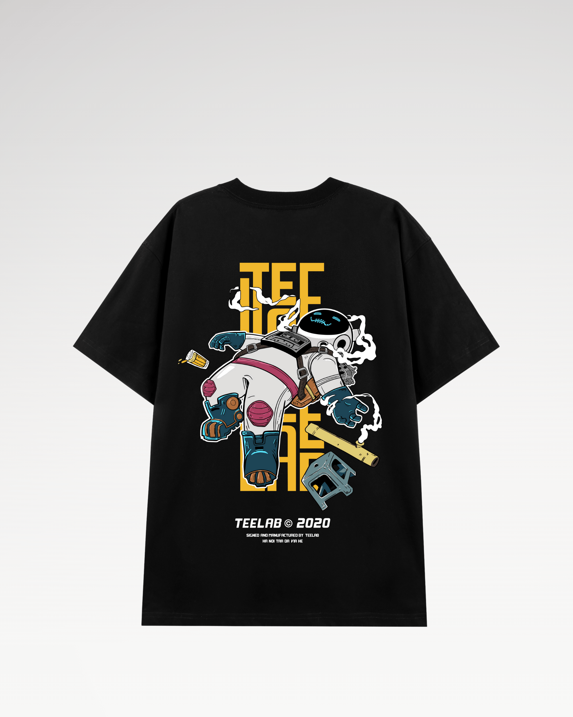 Áo Thun Teelab Local Brand Unisex Hà Nội Trà Đá TS001