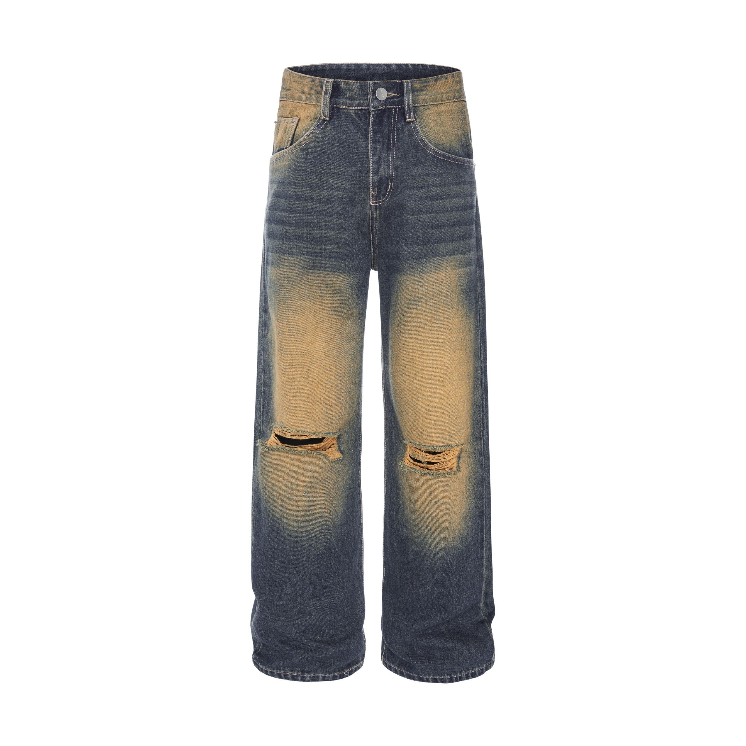 Quần Jean Teelab Local Brand Unisex Ripped Wash GP010