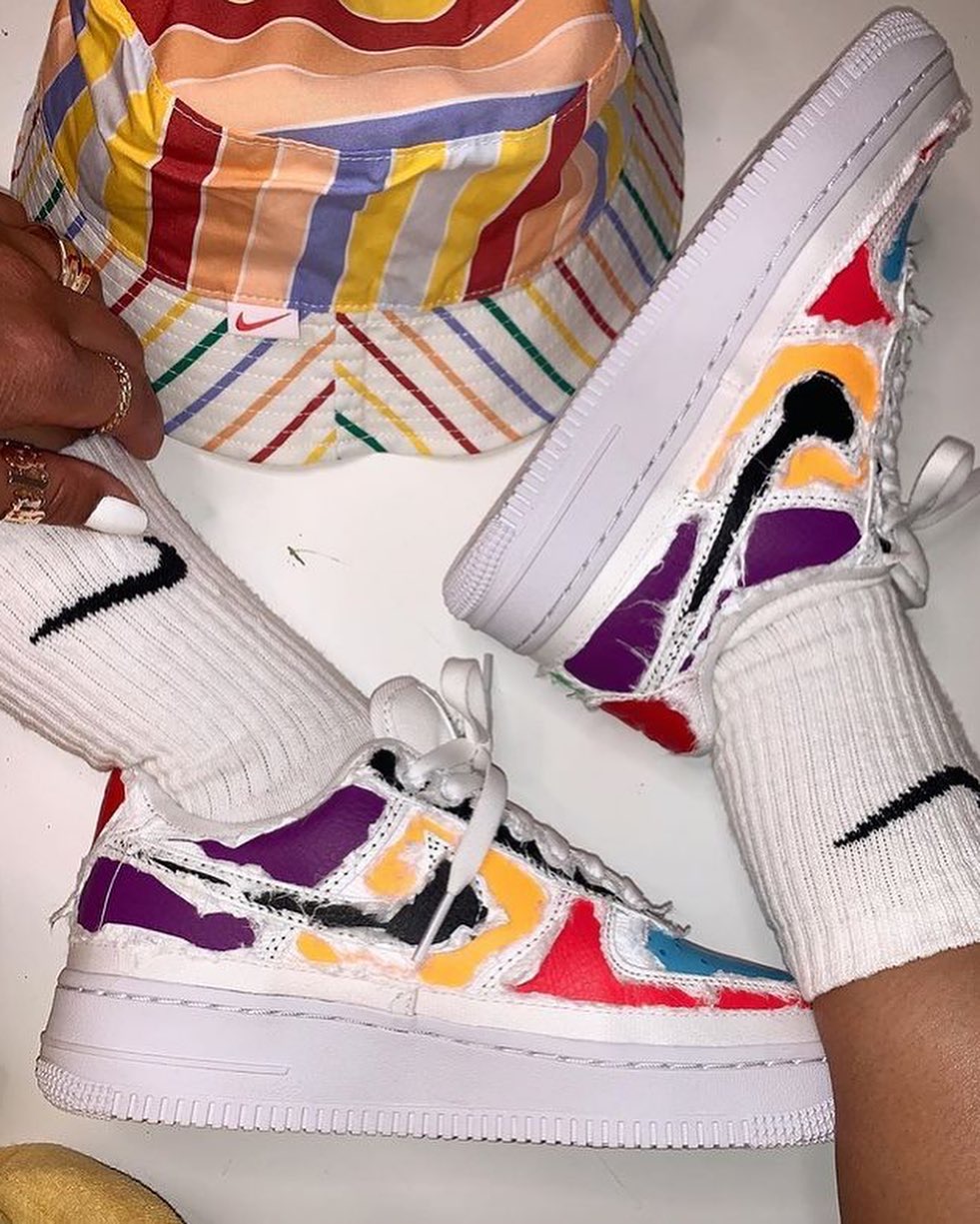 air force 1 reveal black swoosh