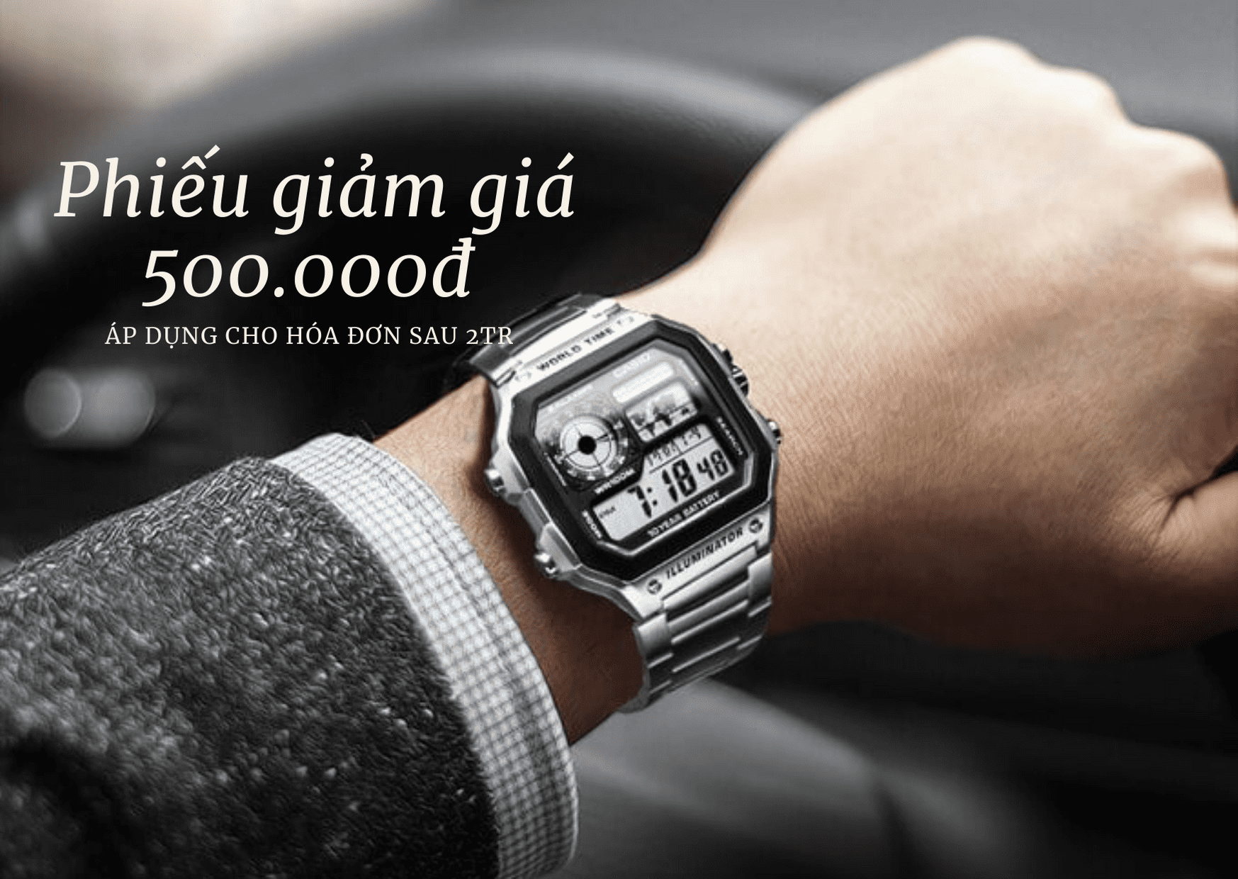 Dù gái hay trai đều tặng voucher 500k KHI MUA ĐỒNG HỒ 