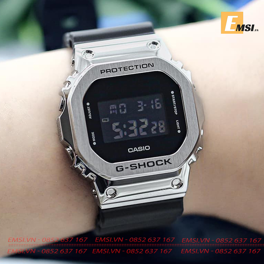 G-Shock Gm-5600-1D - Đồng Hồ Nam - Điện Tử - Kính Khoáng - Size Mặt 43Mm  Emsi.Vn