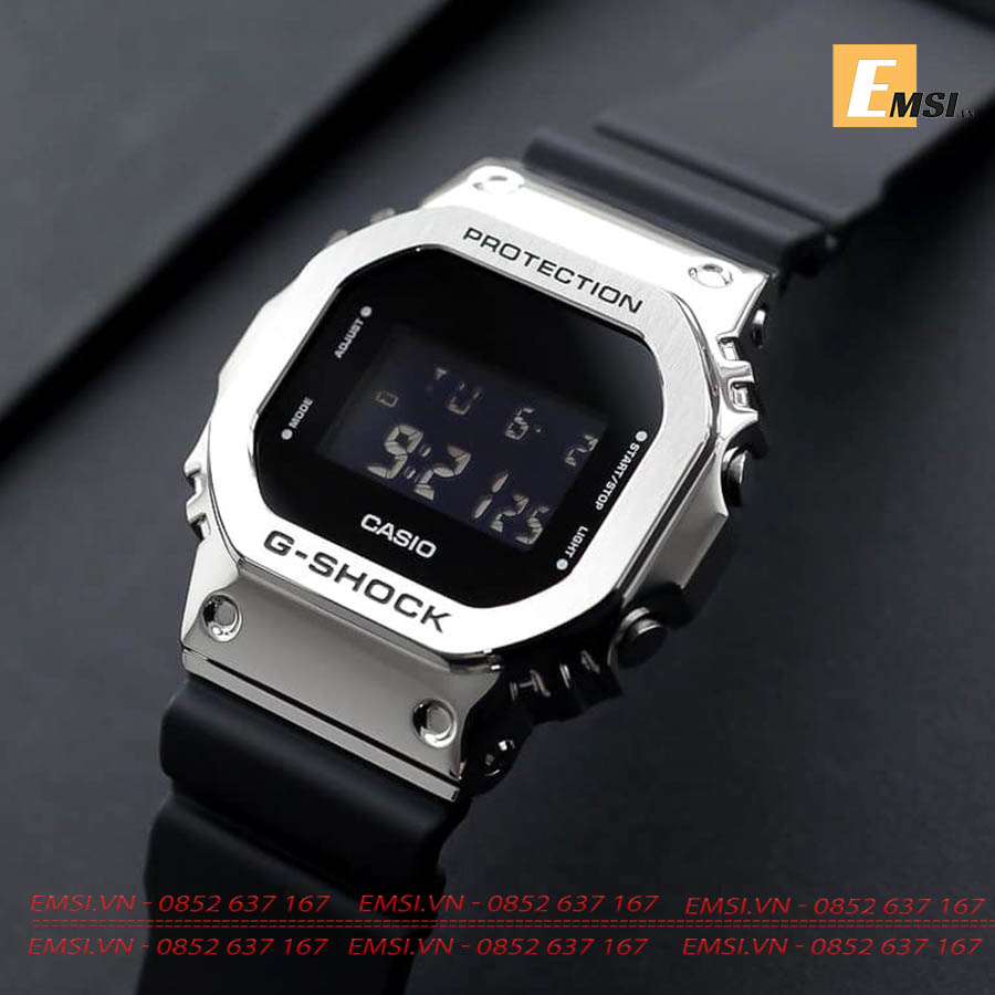 G-Shock Gm-5600-1D - Đồng Hồ Nam - Điện Tử - Kính Khoáng - Size Mặt 43Mm  Emsi.Vn